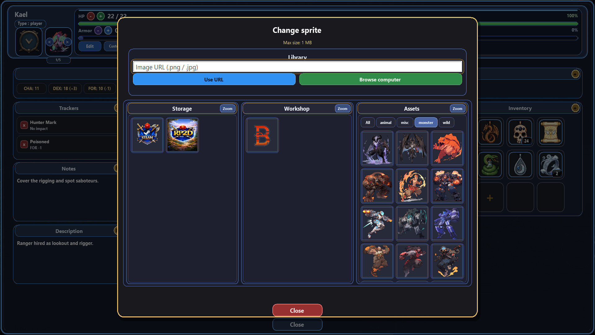 RP2D Virtual Tabletop screenshot 10