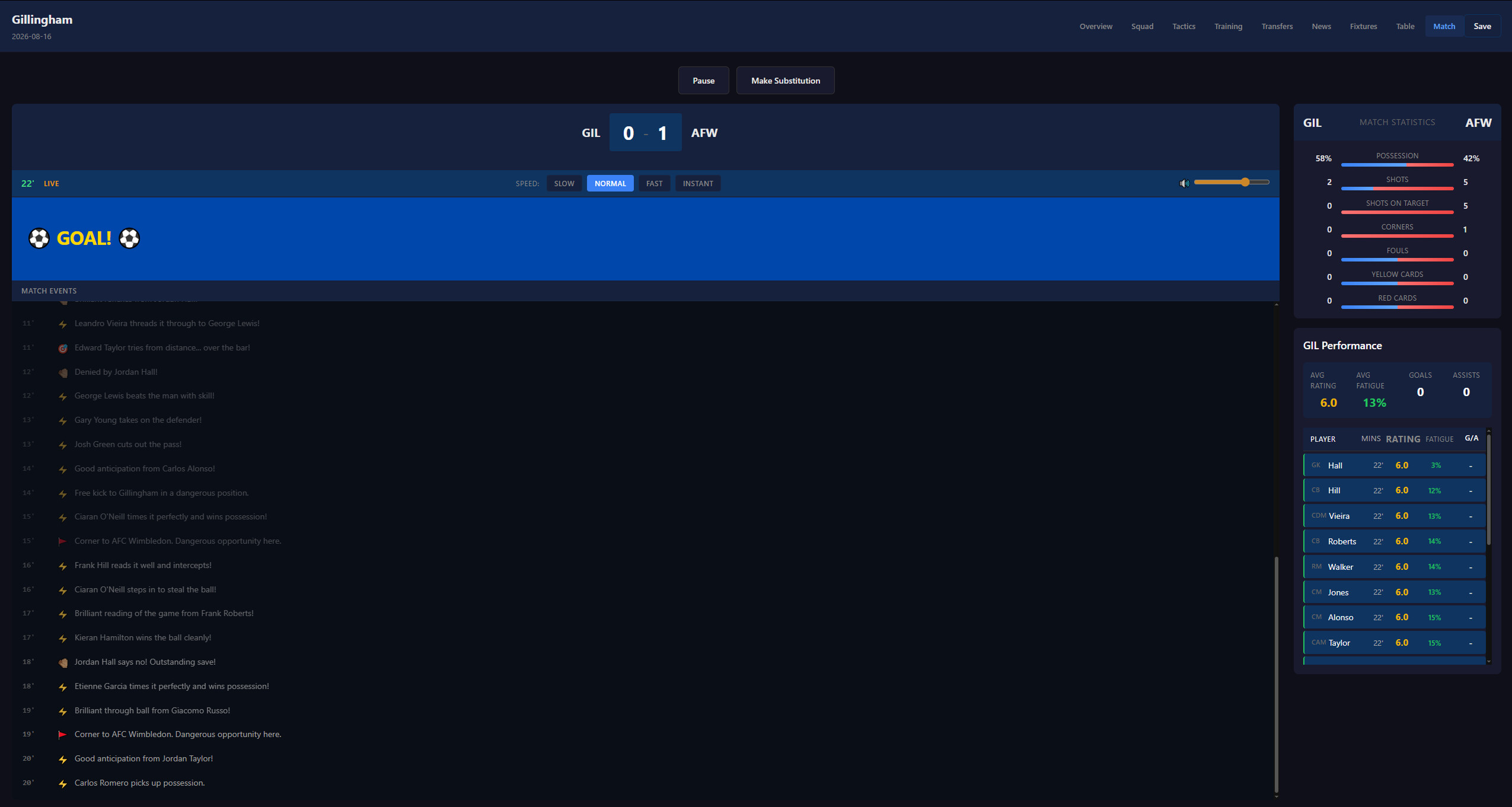 Matchday Manager screenshot 3