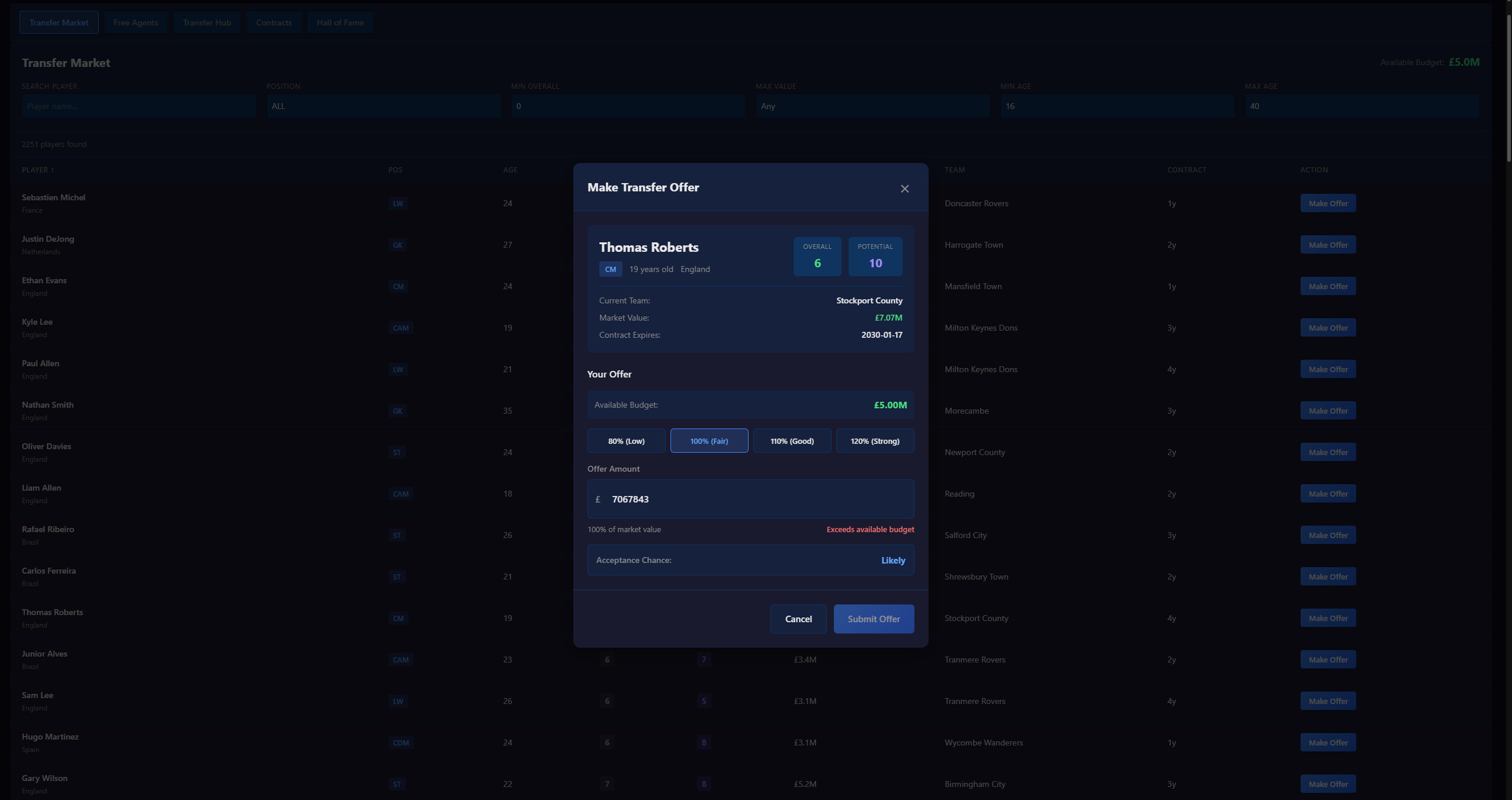 Matchday Manager screenshot 2