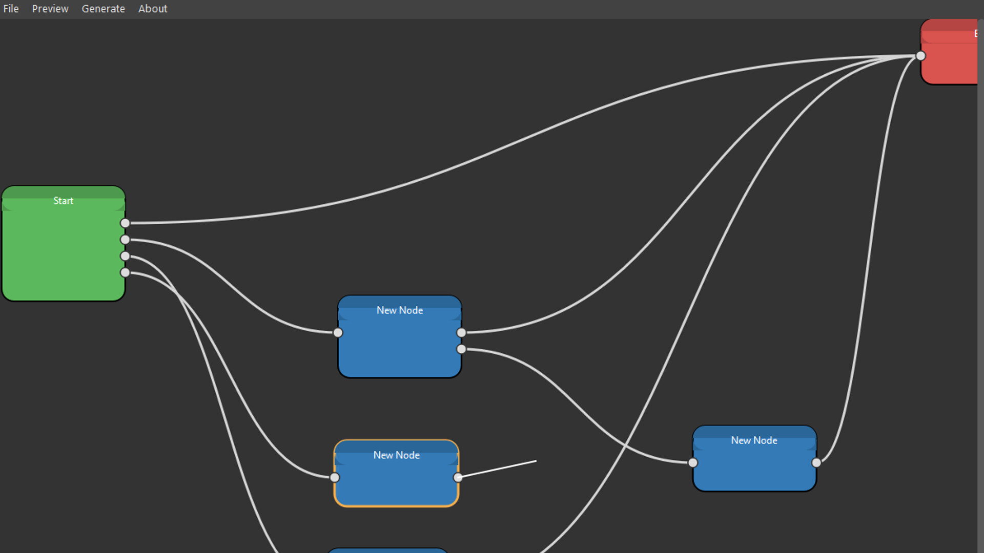 Visual Novel Nodal Editor screenshot 2
