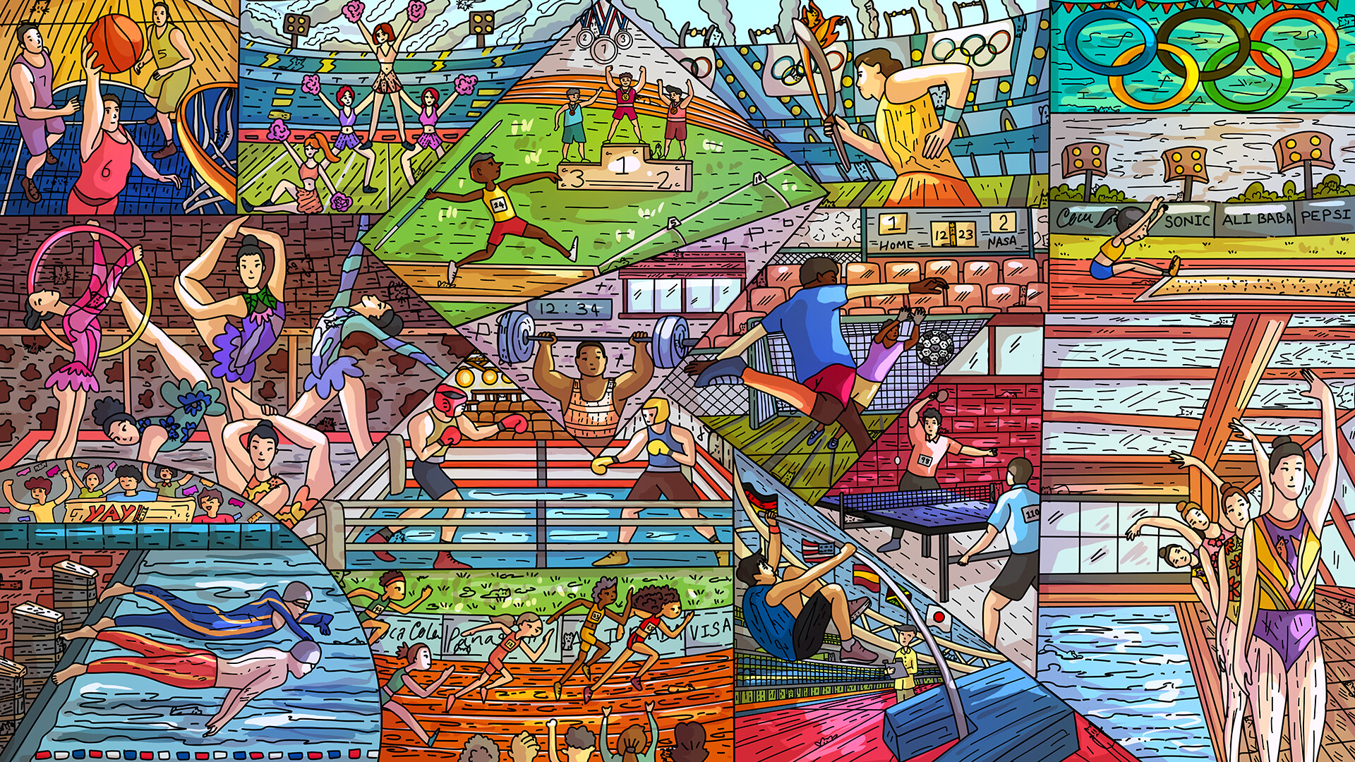 100 Olympic Cats - Artbook screenshot 1