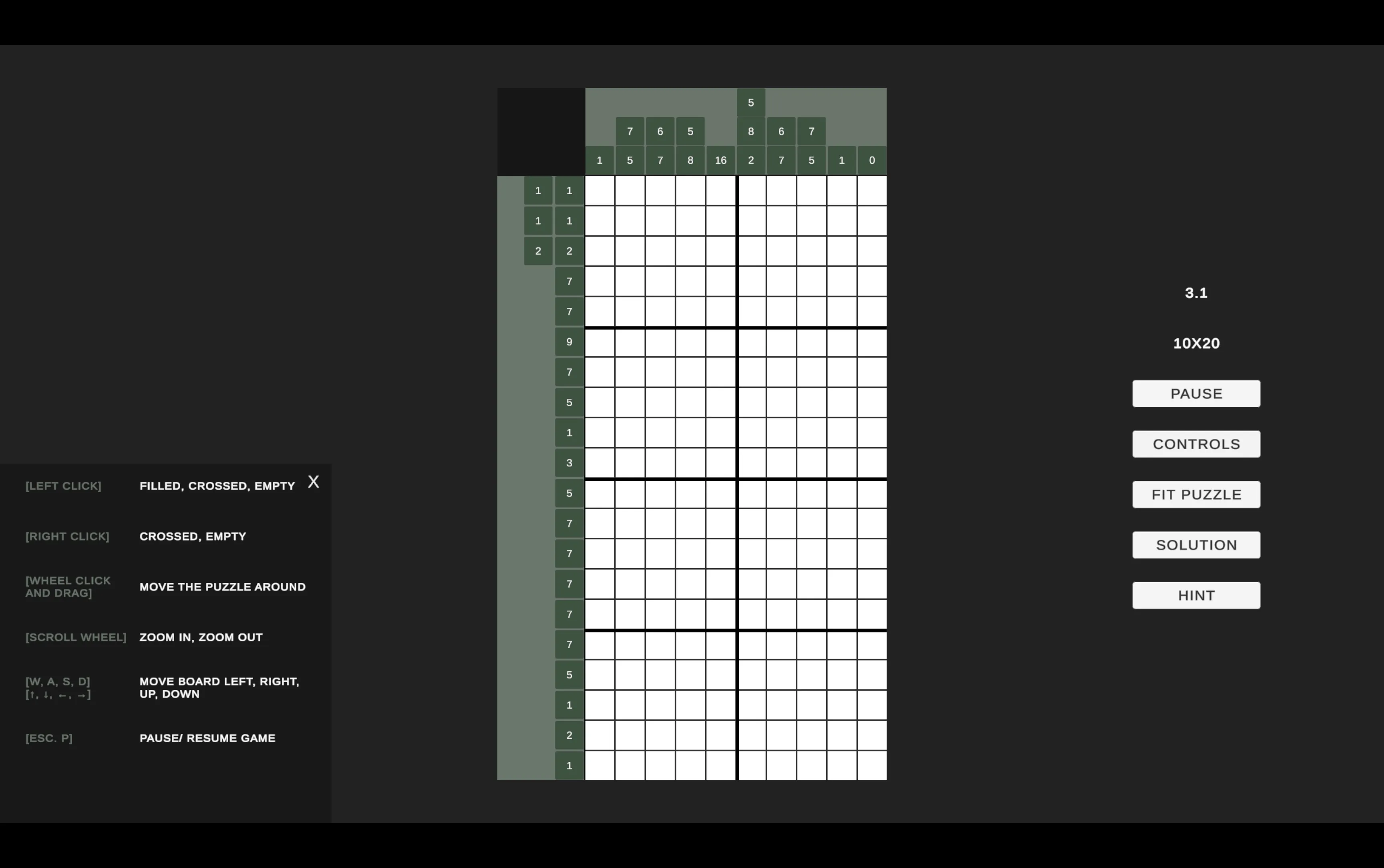 nonogram screenshot 1