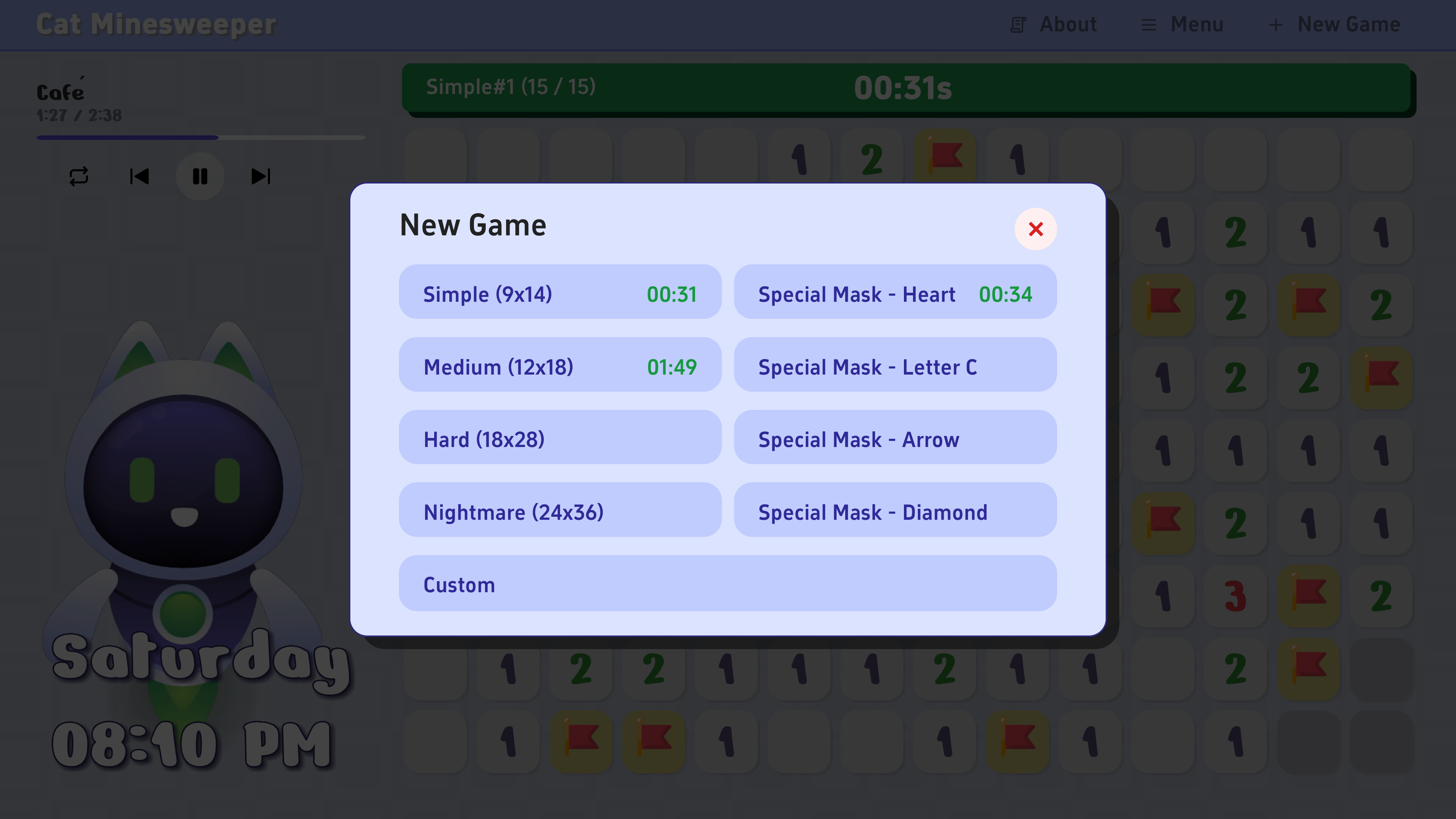 Cat Minesweeper screenshot 2