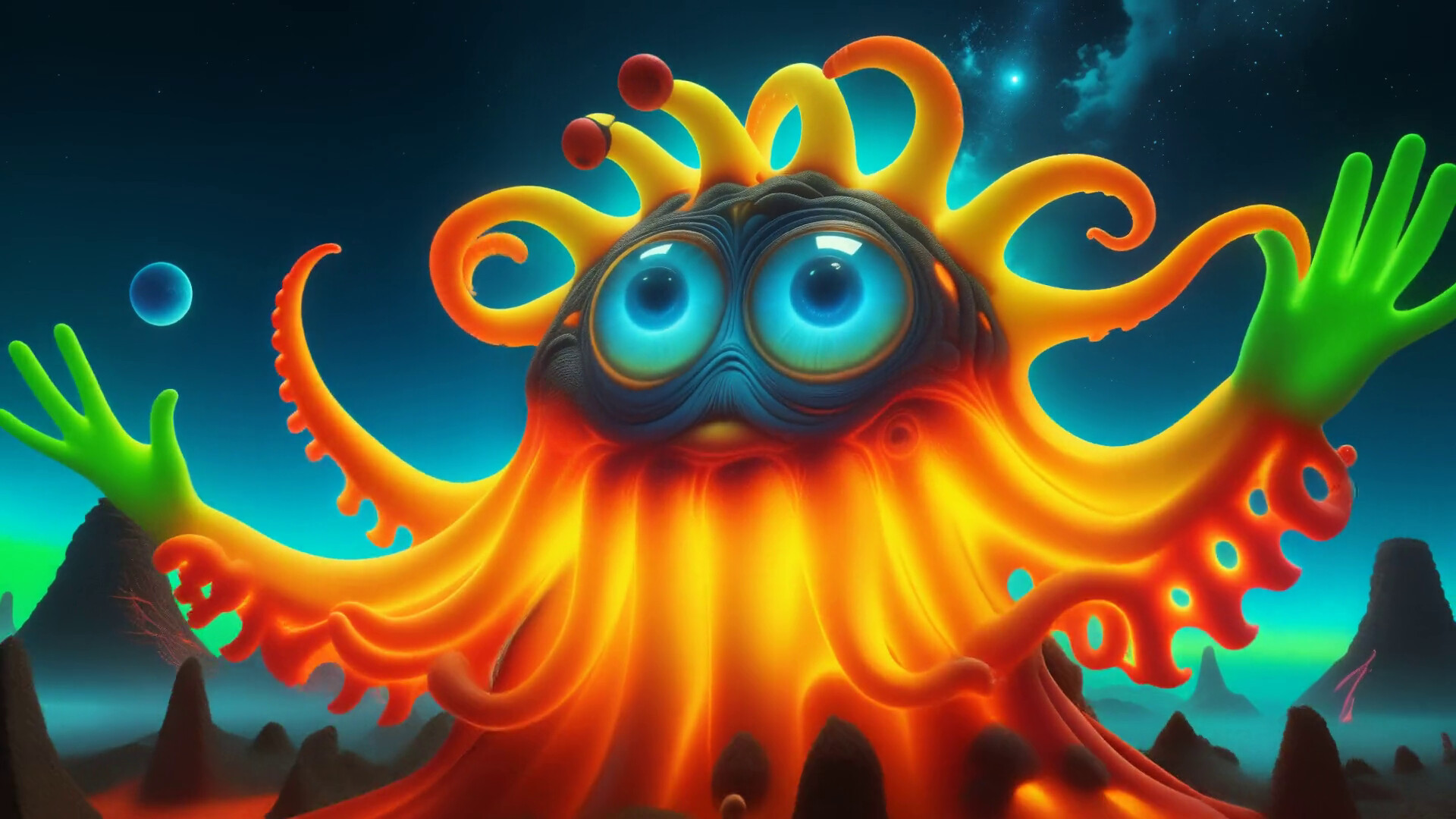 AI-VJ - Psy 3 Visuals screenshot 1