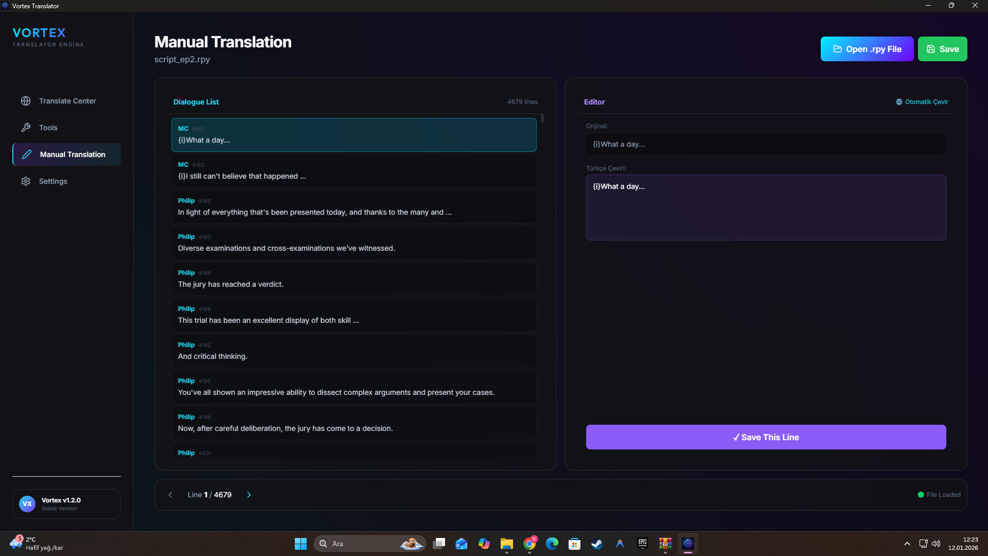 Vortex Translator screenshot 2