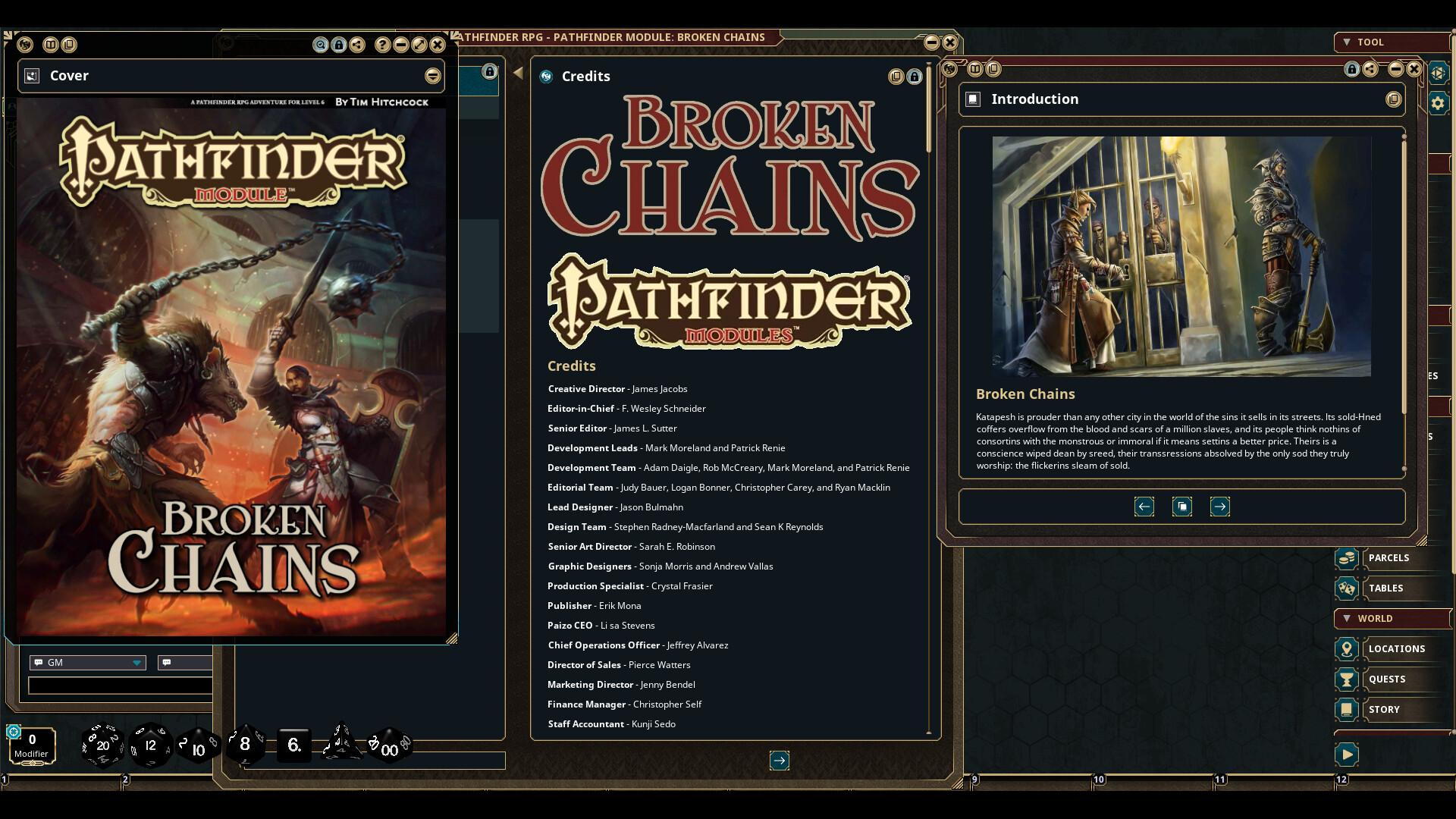 Fantasy Grounds - Pathfinder Modules: Broken Chains screenshot 5