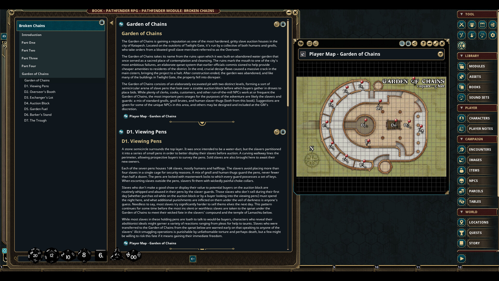 Fantasy Grounds - Pathfinder Modules: Broken Chains screenshot 4