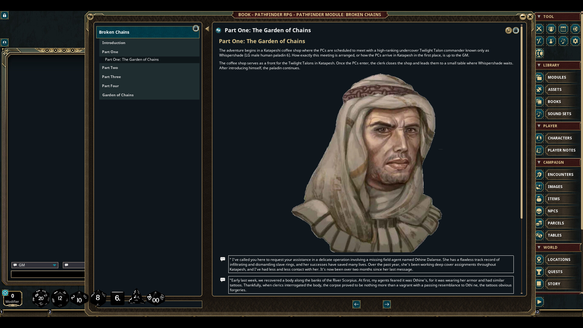 Fantasy Grounds - Pathfinder Modules: Broken Chains screenshot 1
