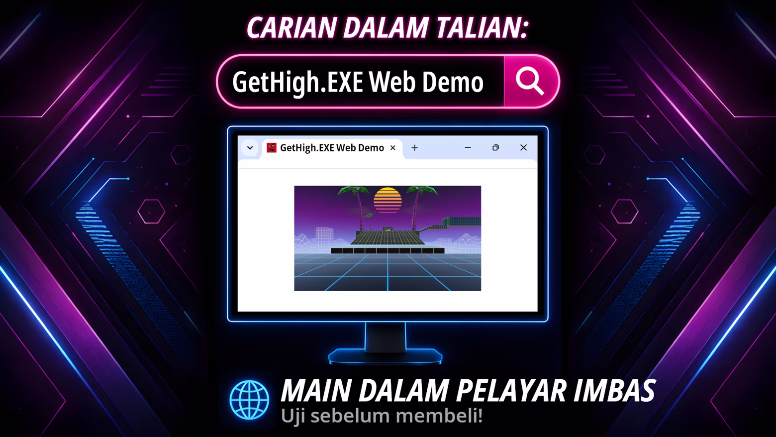 Search online for GetHigh.EXE Web Demo - Play in browser. Try before buy!