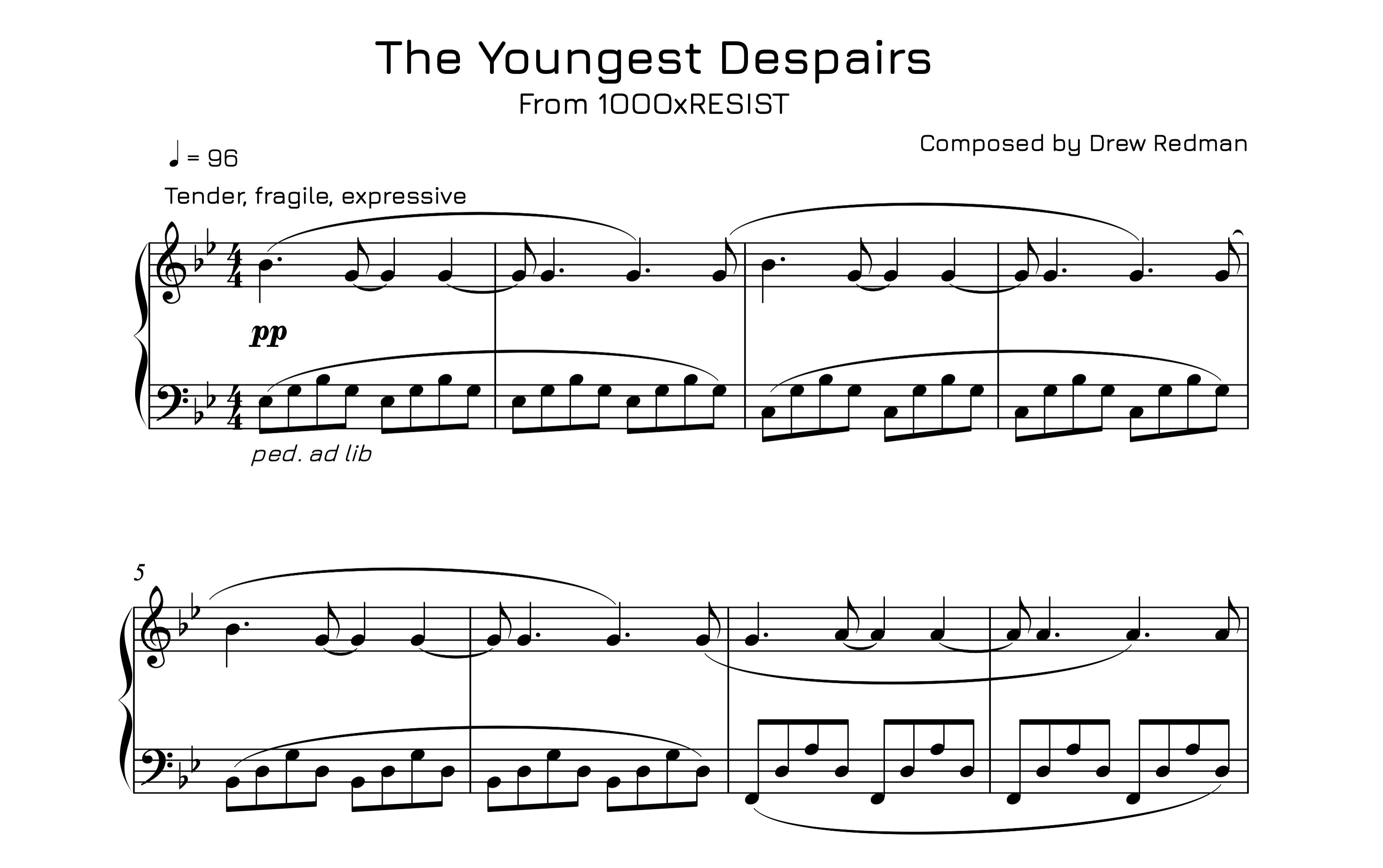 1000xRESIST - Piano Book Vol.4 screenshot 1