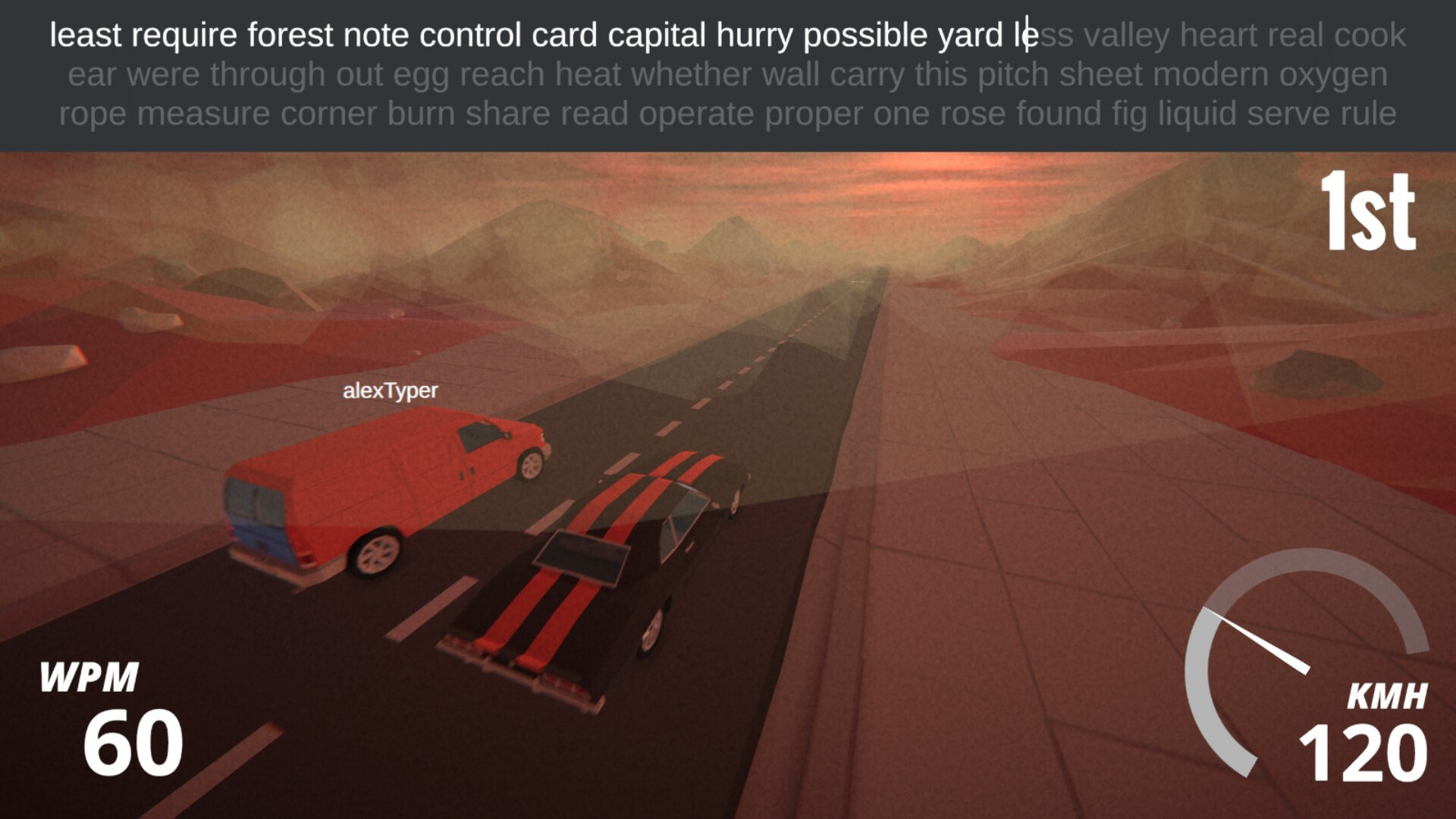 Typing Drag Racer screenshot 4