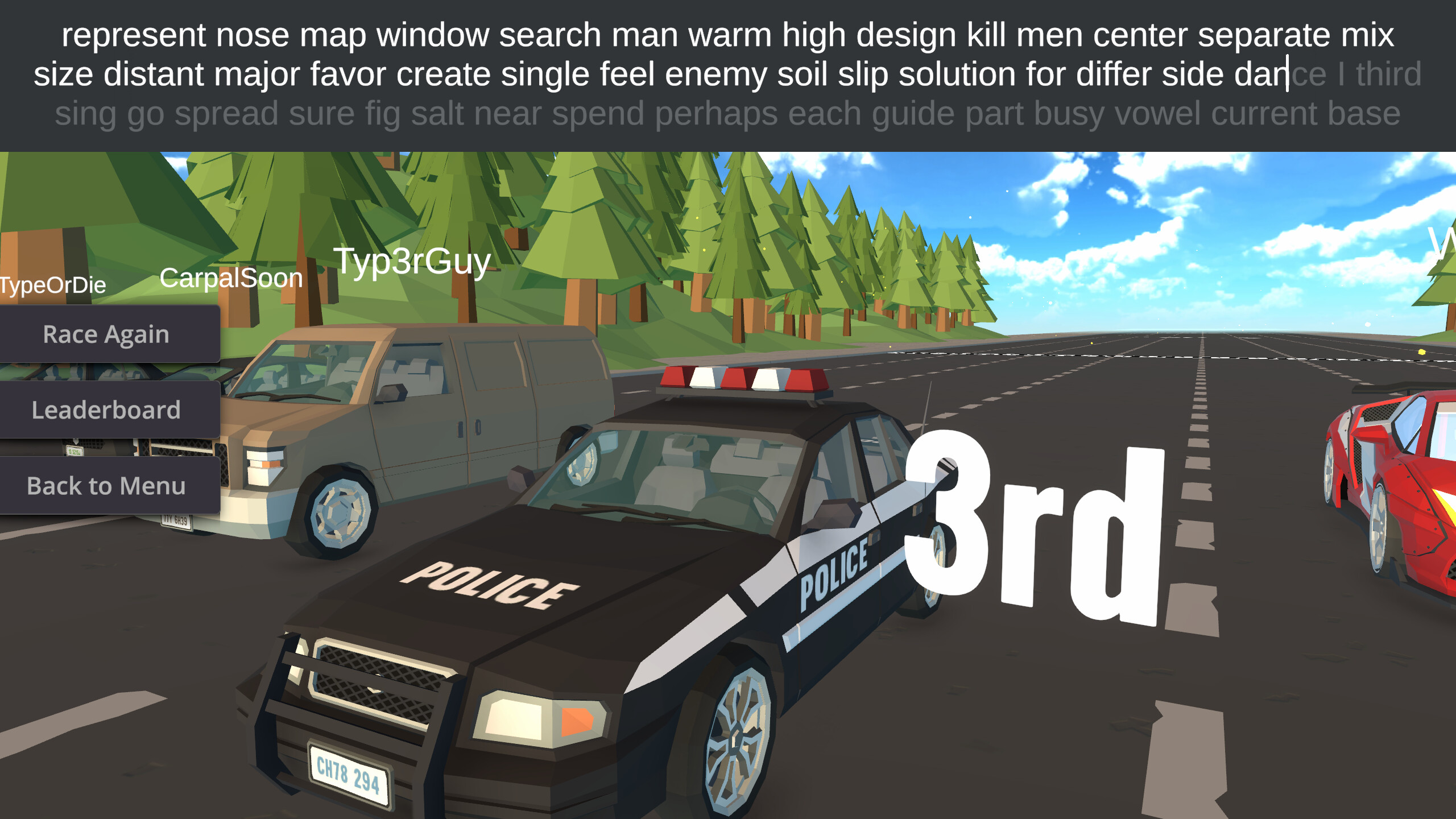 Typing Drag Racer screenshot 12