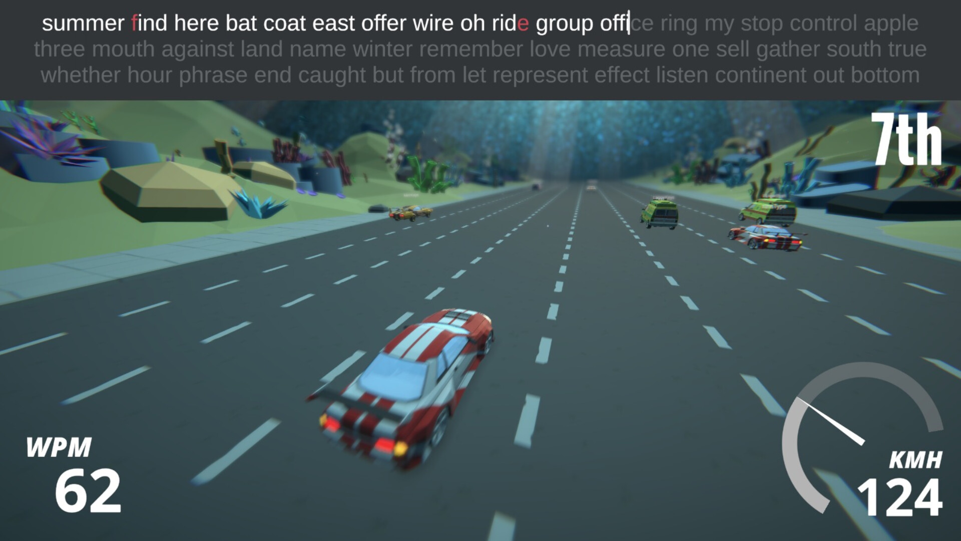 Typing Drag Racer screenshot 3