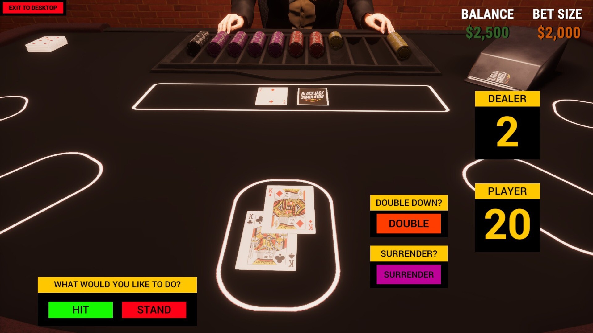 Blackjack Simulator 2026 screenshot 1