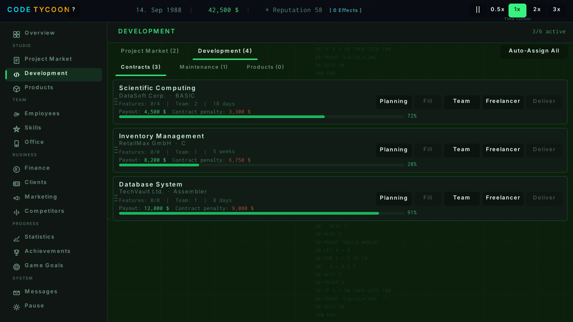 Code Tycoon gameplay screenshot 2