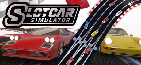 Slot Car Simulator — Steam header