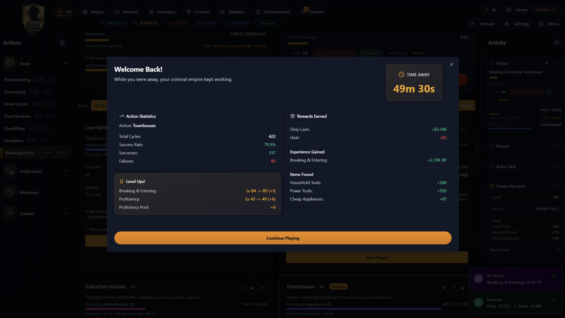 Crime Empire Idle screenshot 6
