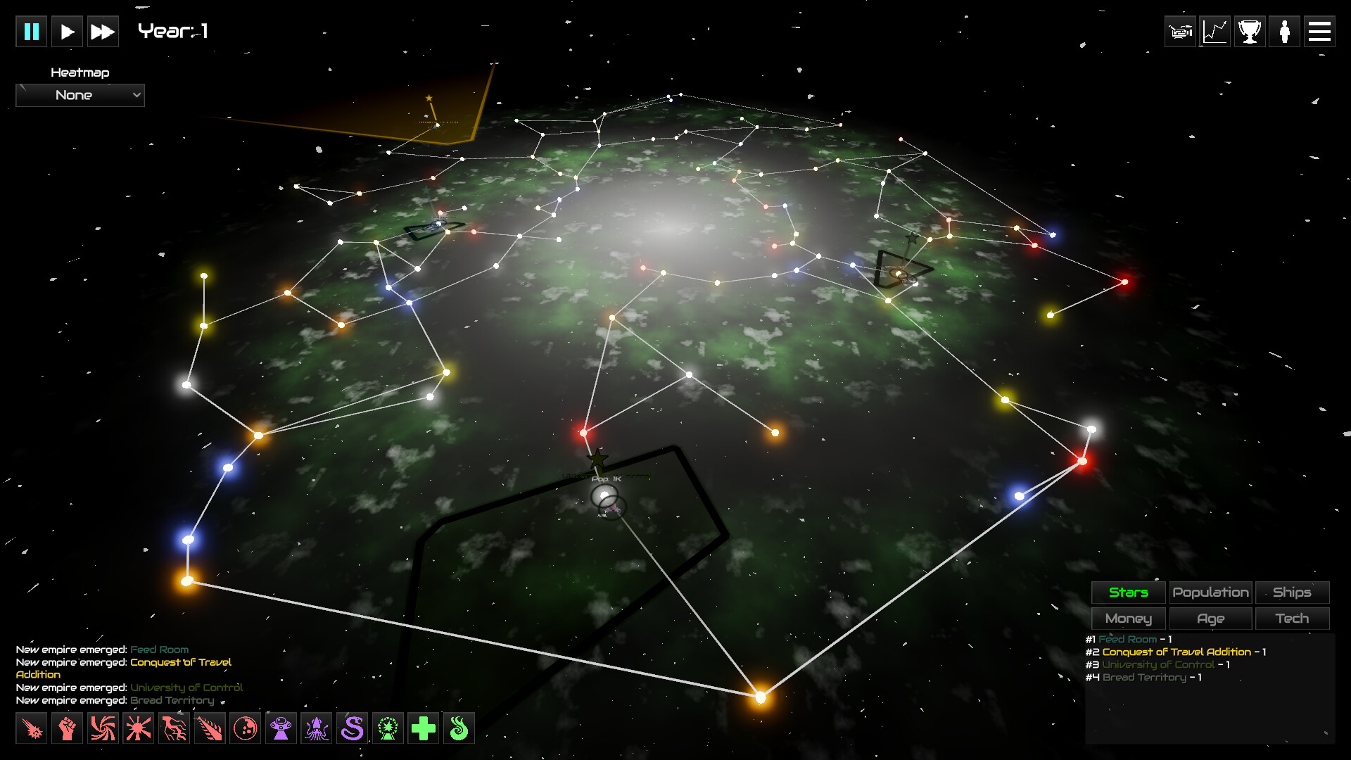 GalactiWar - Empire Simulator screenshot 2