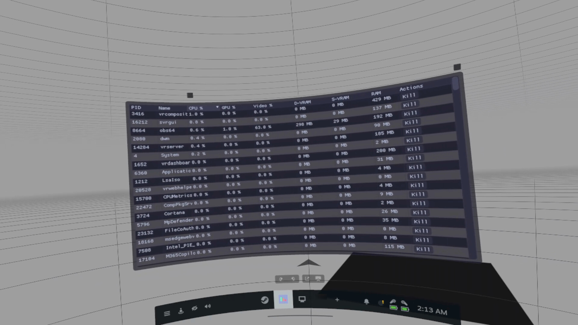 OpenVR Metrics screenshot 2