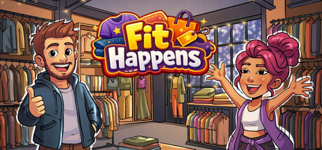 Fit Happens: A Clothing Shop Simulator — Steam header