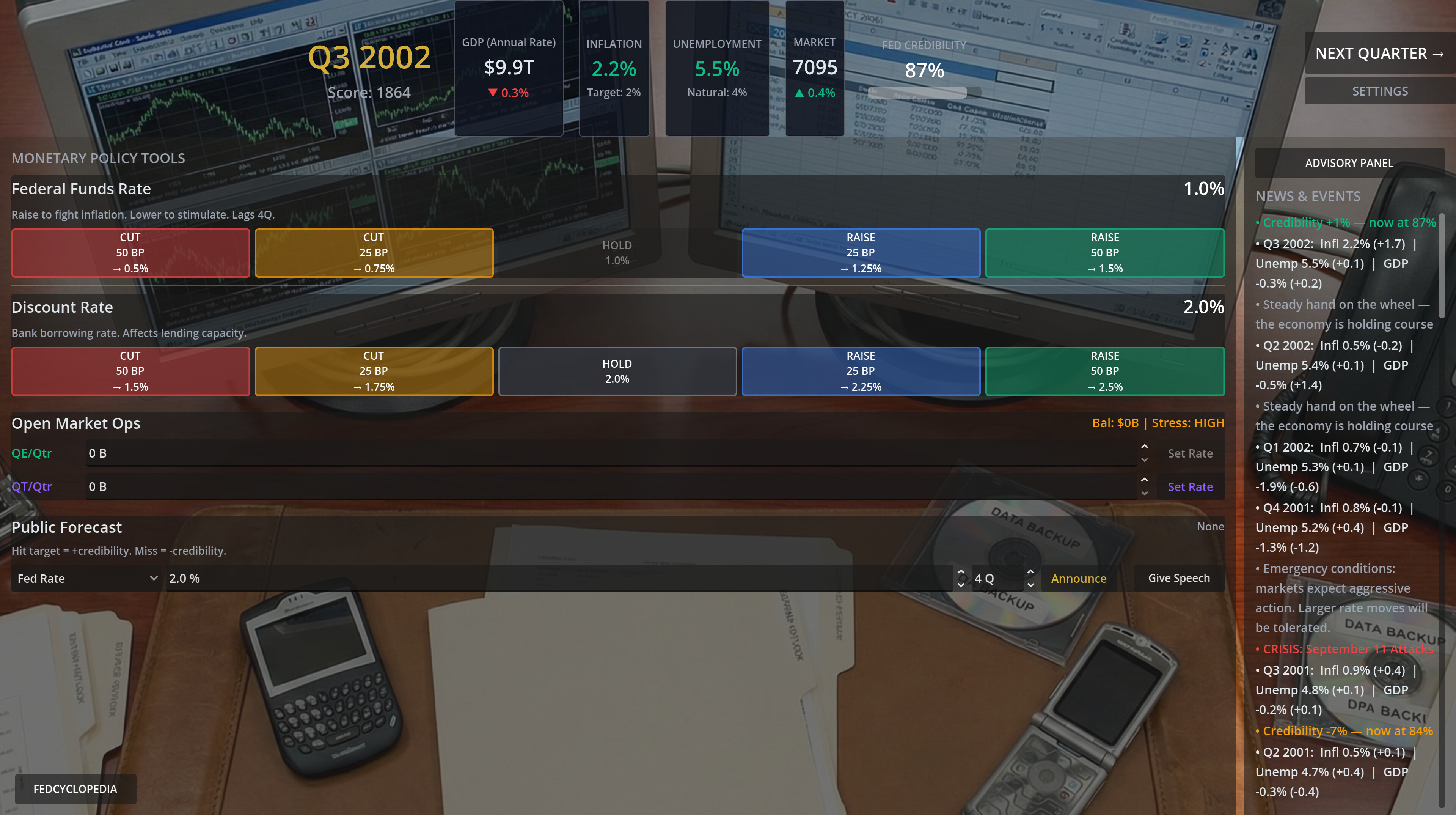Federal Reserve Simulator screenshot 7