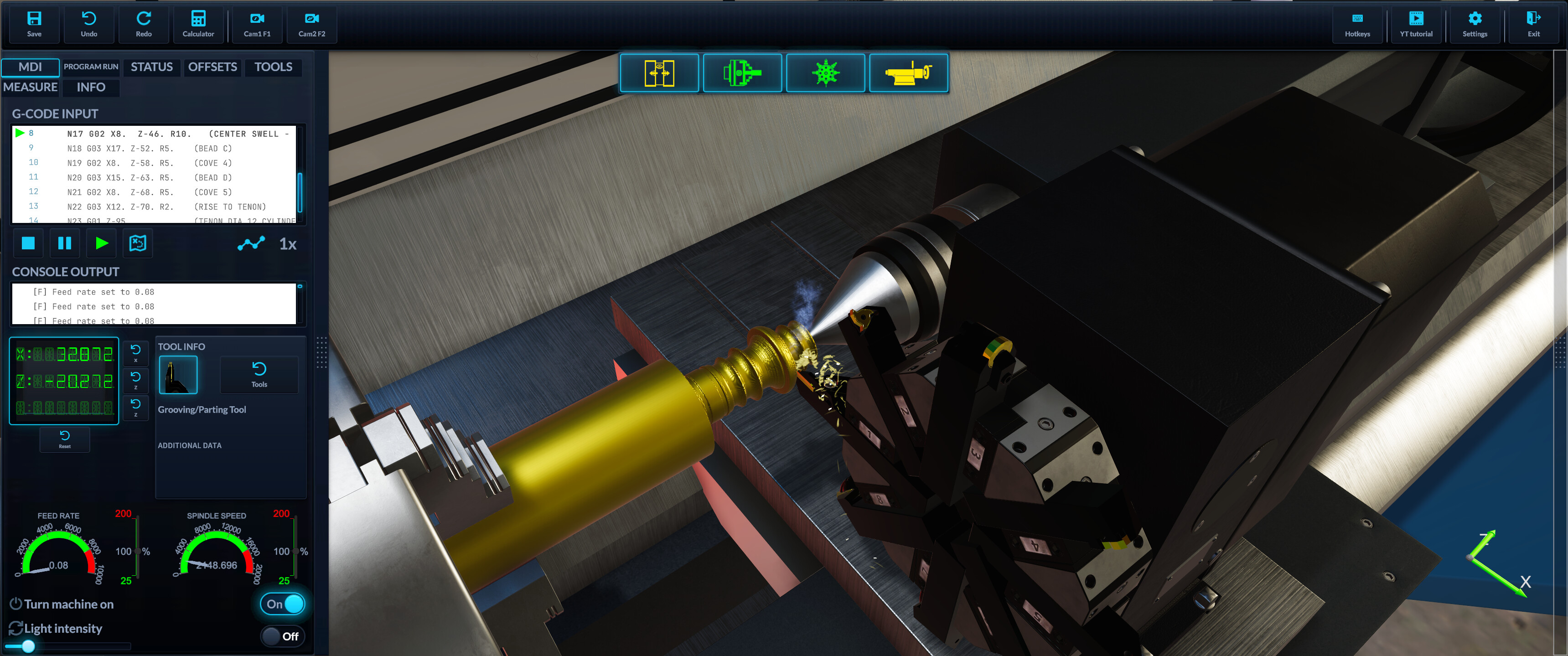 CNC Lathe Machine screenshot 5