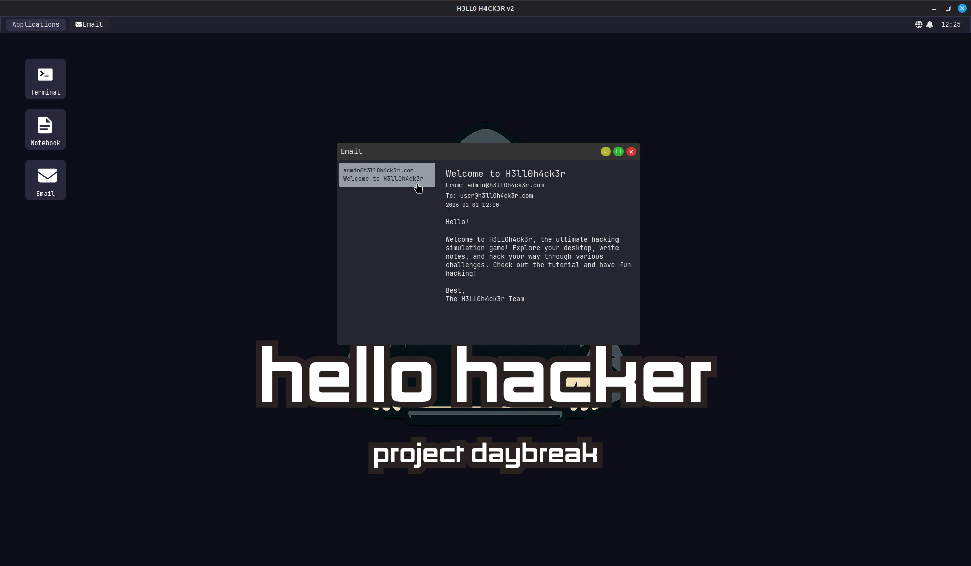 HELLO HACKER - Project Daybreak screenshot 5