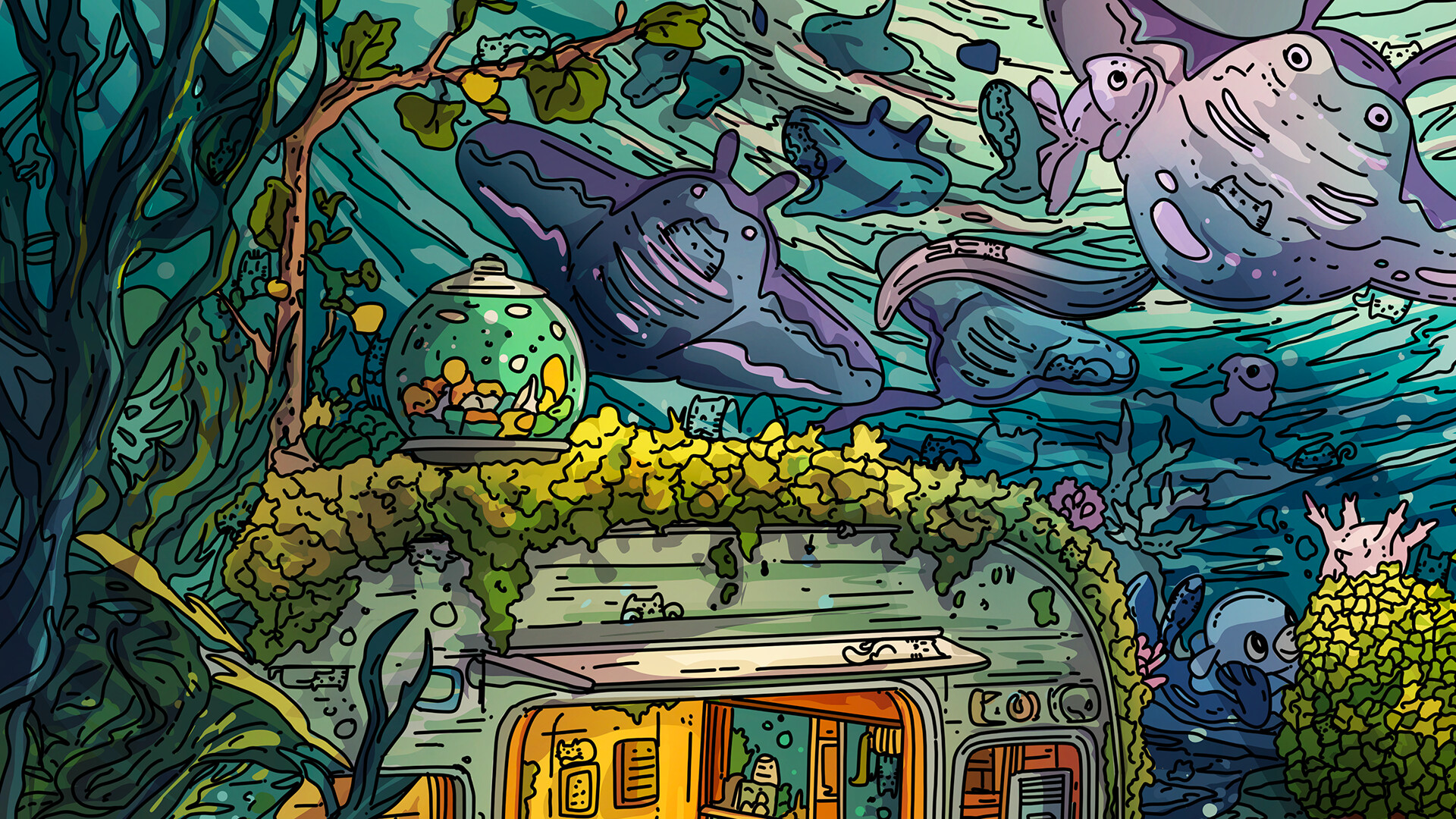 100 Undersea Cats screenshot 4
