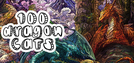 100 Dragon Cats — Steam header