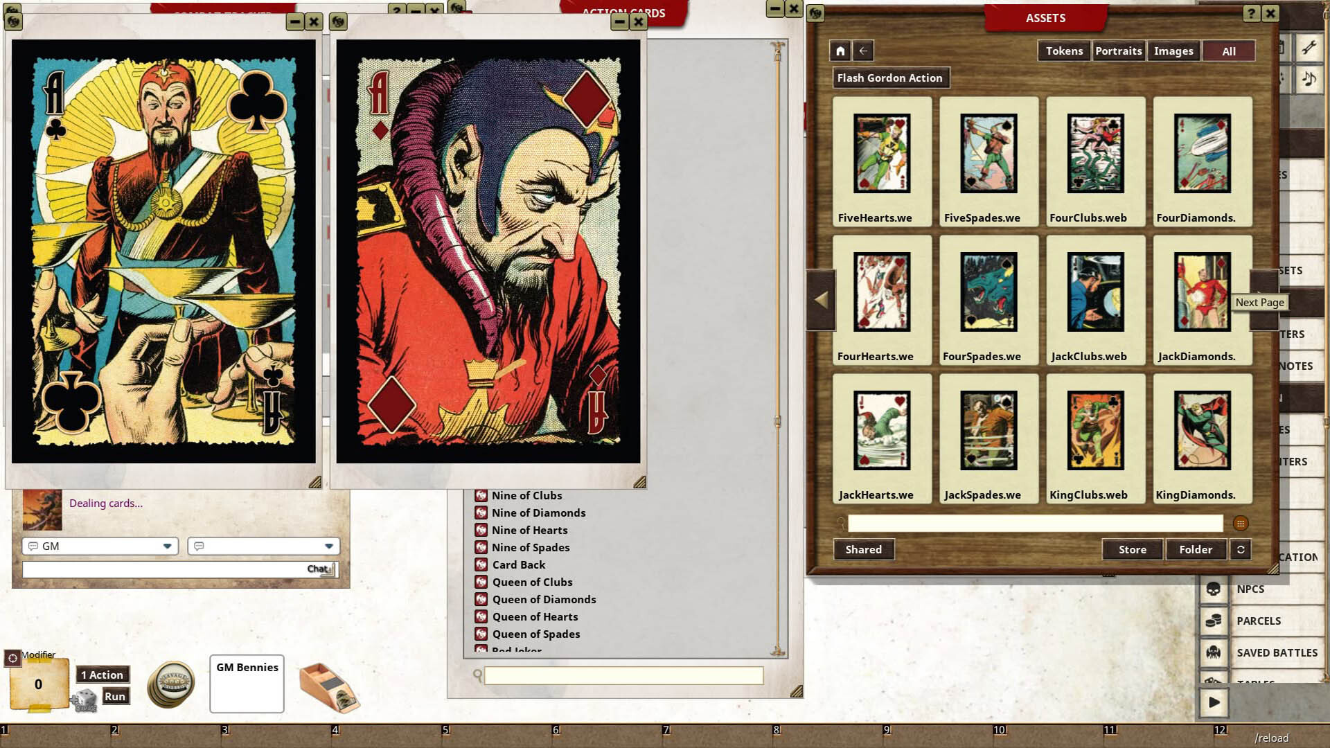 Fantasy Grounds - Flash Gordon(TM) Action Deck screenshot 2