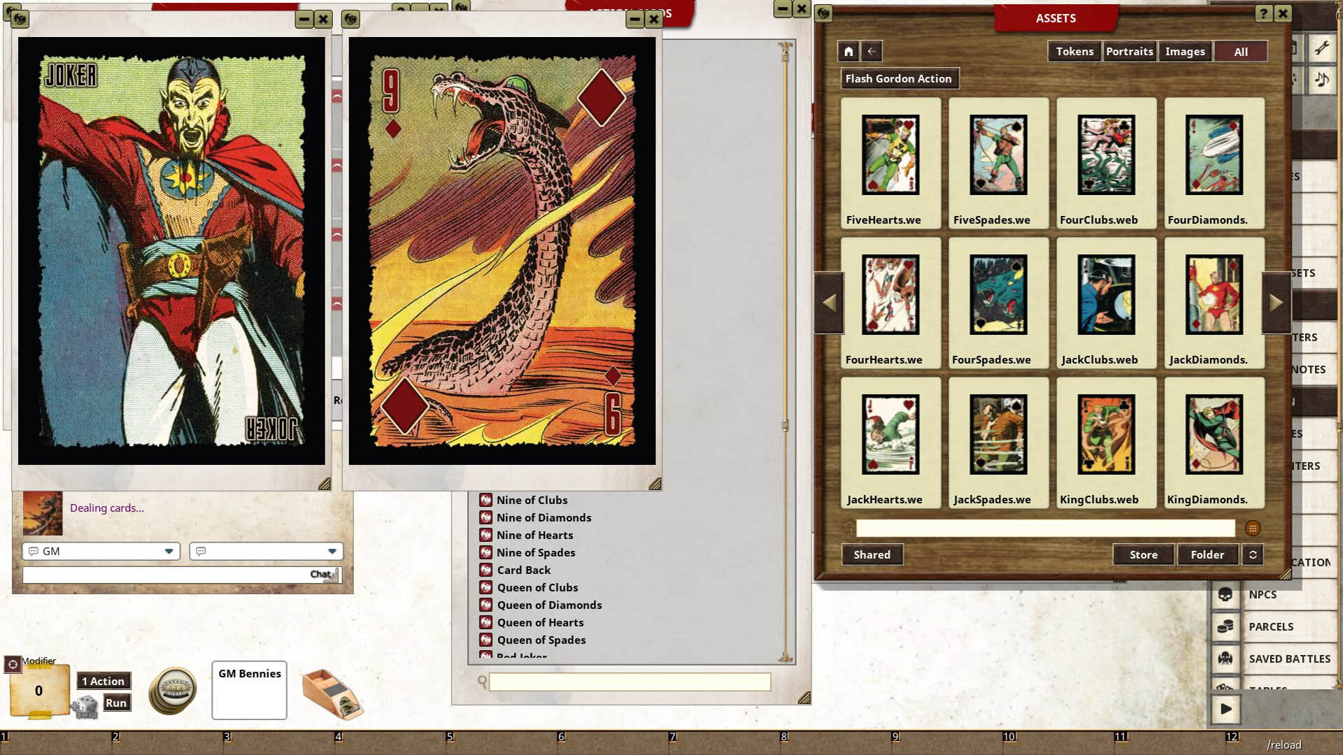Fantasy Grounds - Flash Gordon(TM) Action Deck screenshot 5