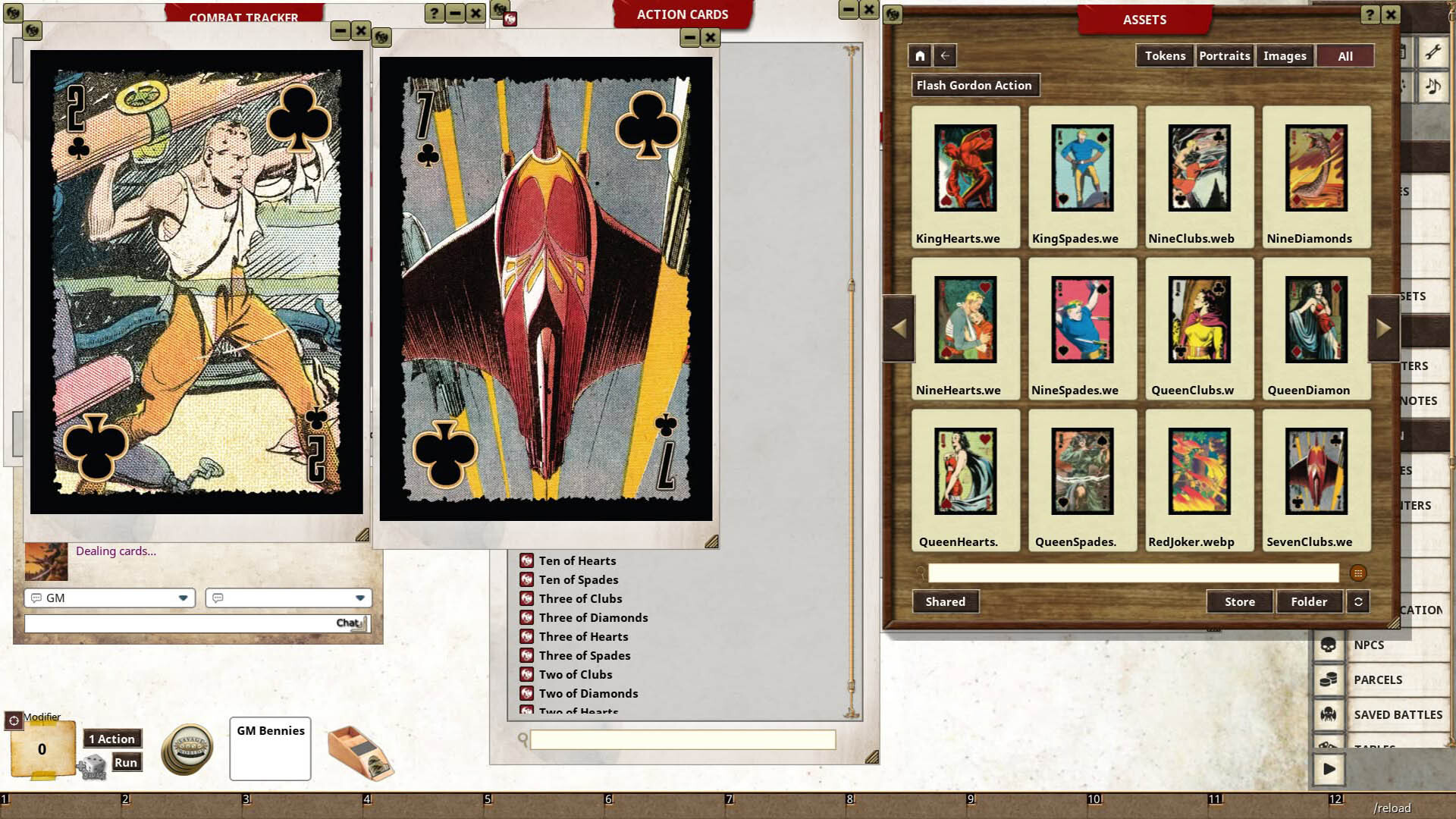 Fantasy Grounds - Flash Gordon(TM) Action Deck screenshot 1
