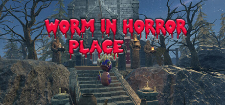 Worm in horror place — Steam header