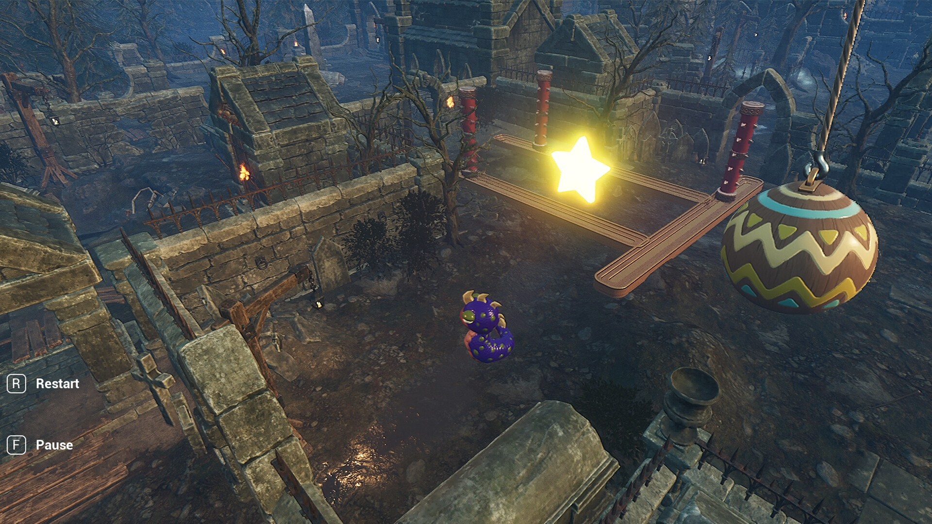 Worm in horror place screenshot 1