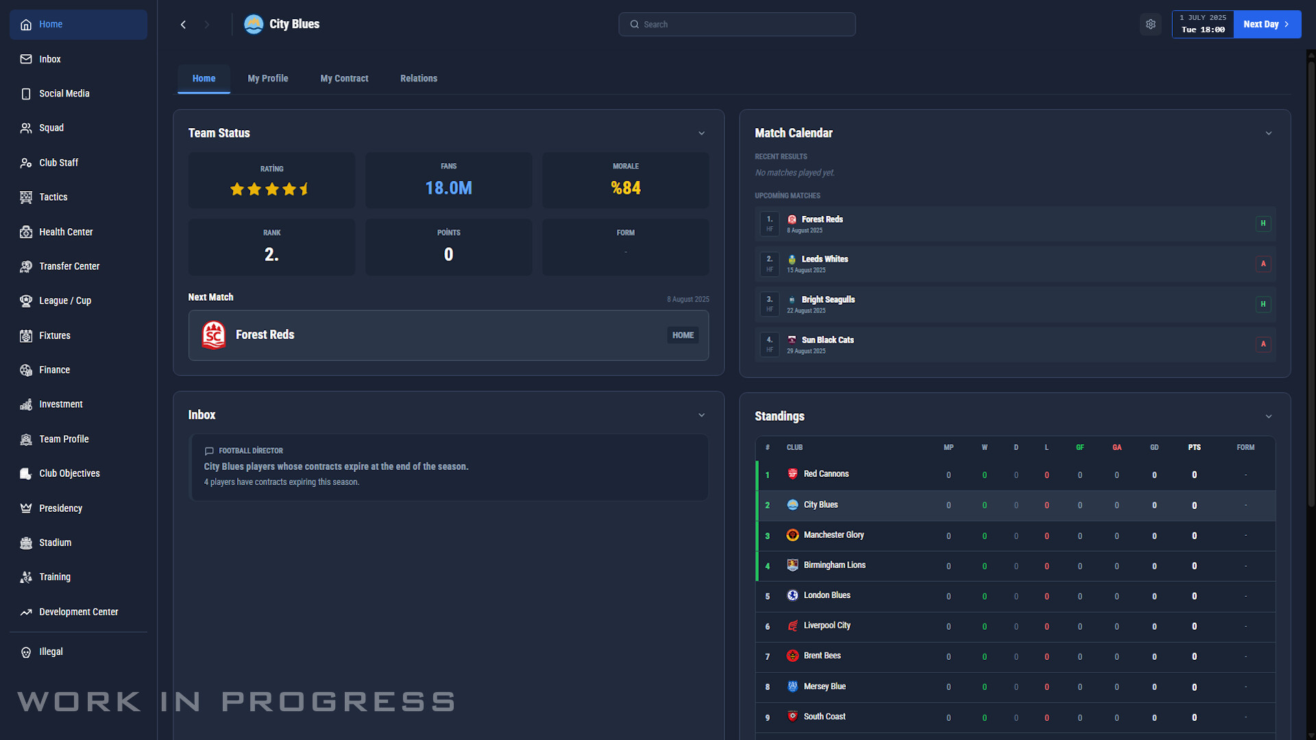 Pro Soccer Manager 27 screenshot 1