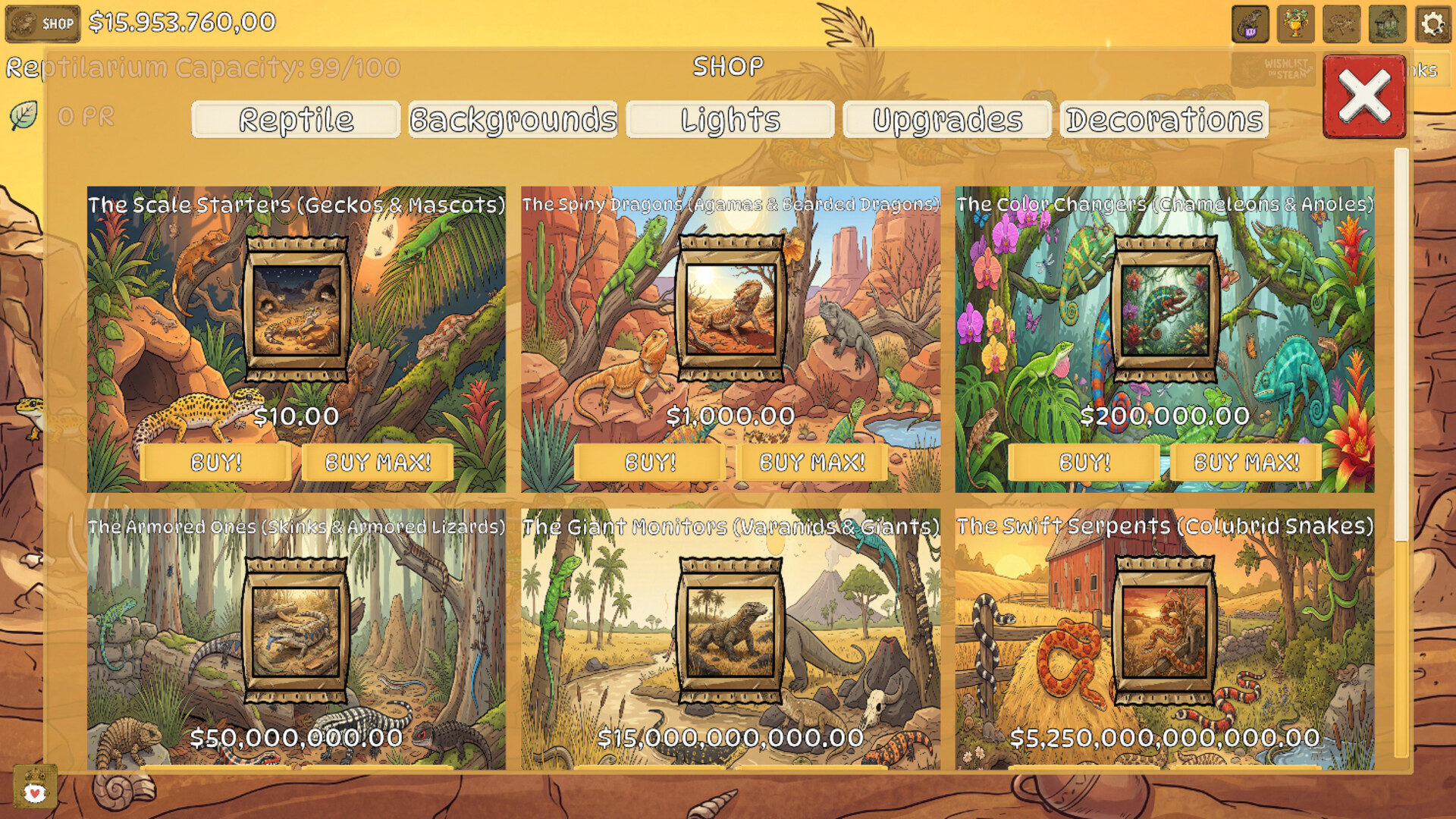 Reptilarium screenshot 2