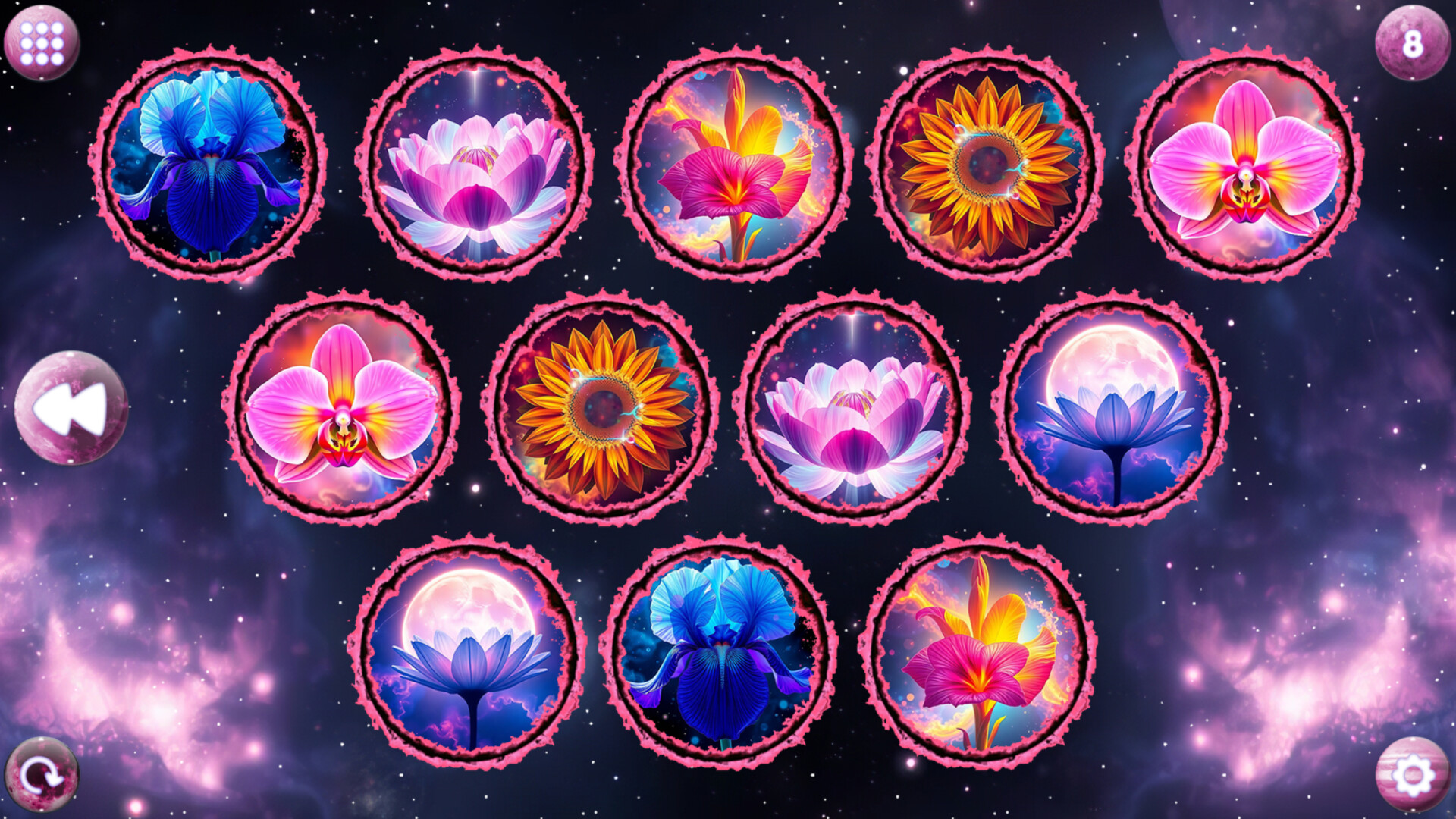 Space Memory: Flowers screenshot 5