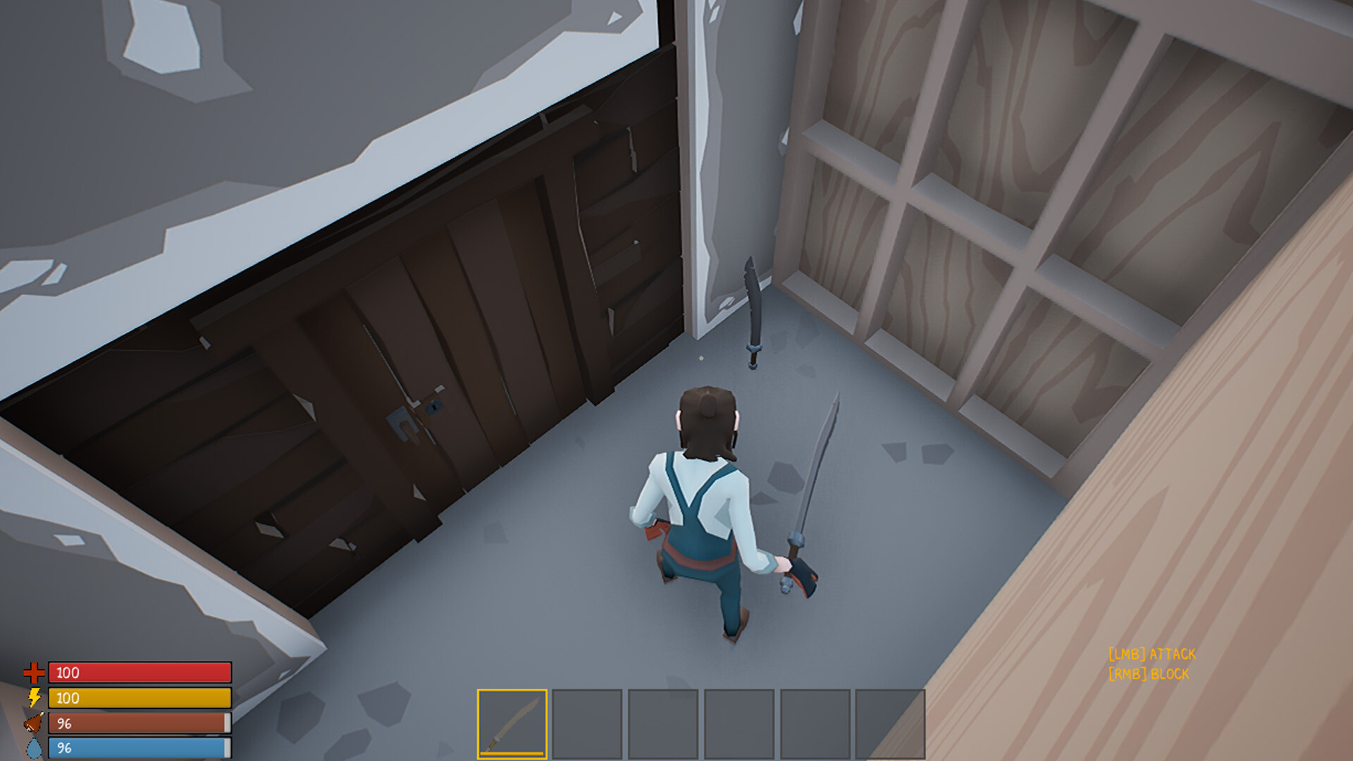 SurrounDead Poly Construction Curved Sword screenshot 1
