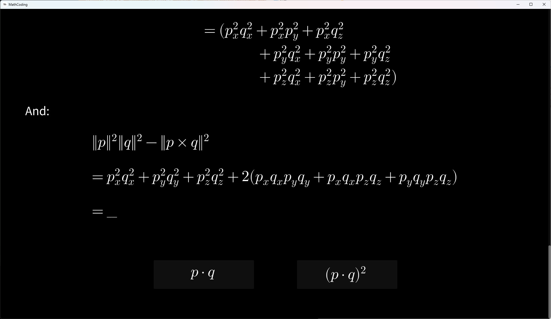 MathCoding screenshot 2