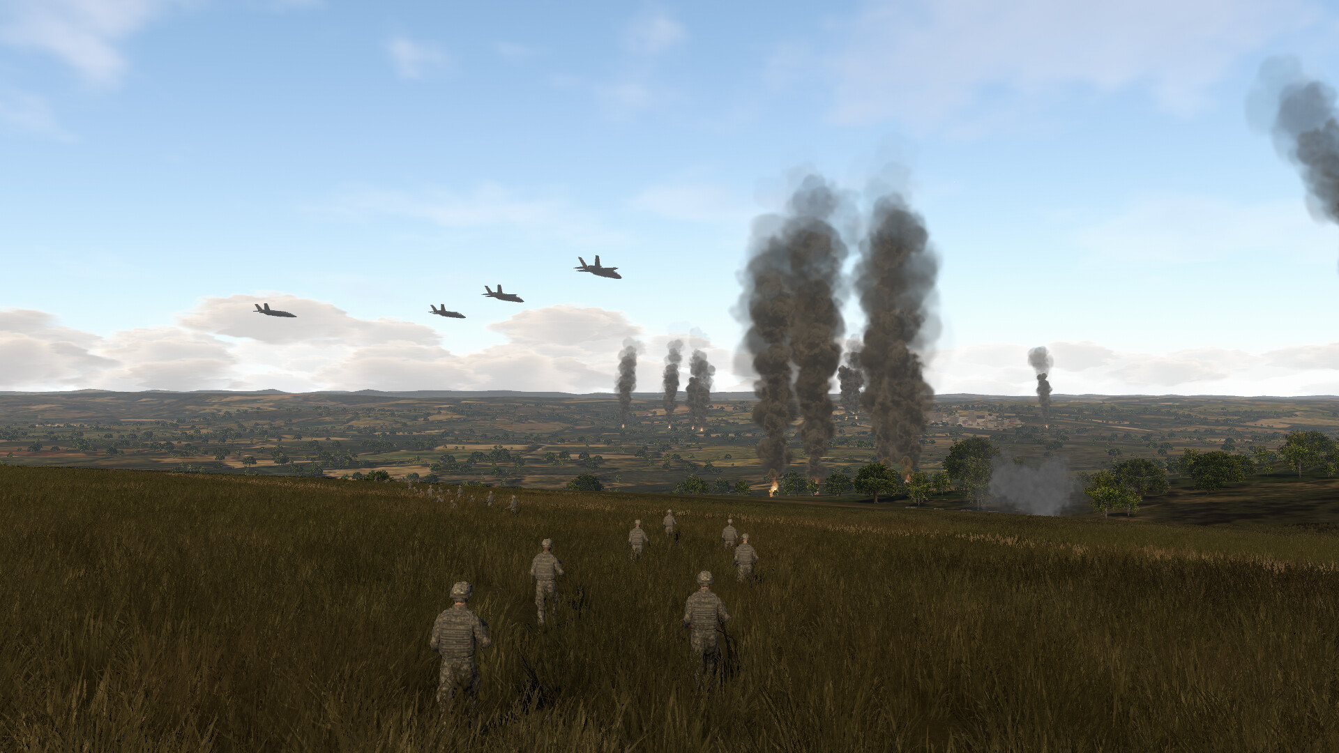 Battlespace Command modern command interface and military units