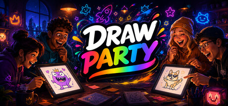 Draw Party — Steam header