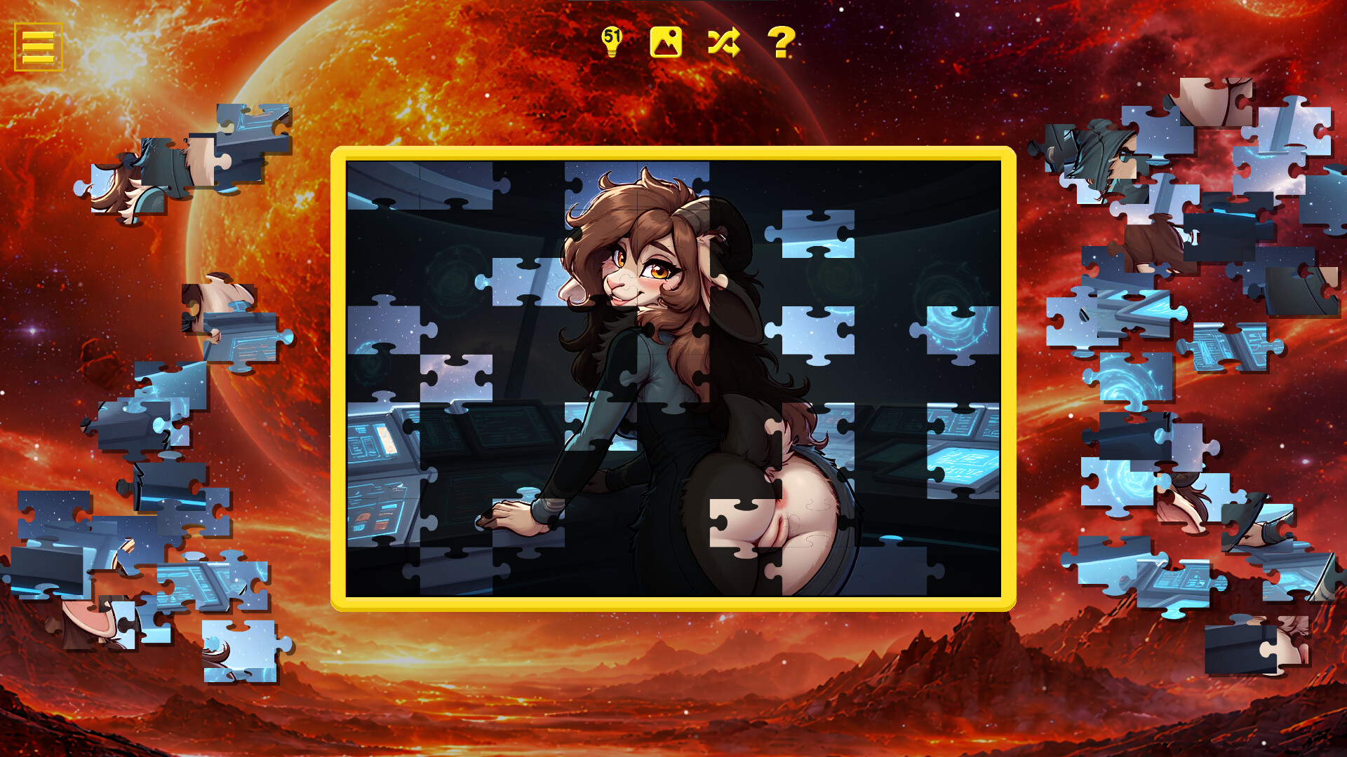 Furry Star Command – Hentai Jigsaw screenshot 3