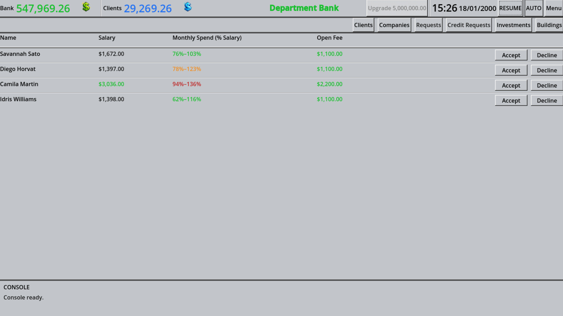 Bank 2000 screenshot 1
