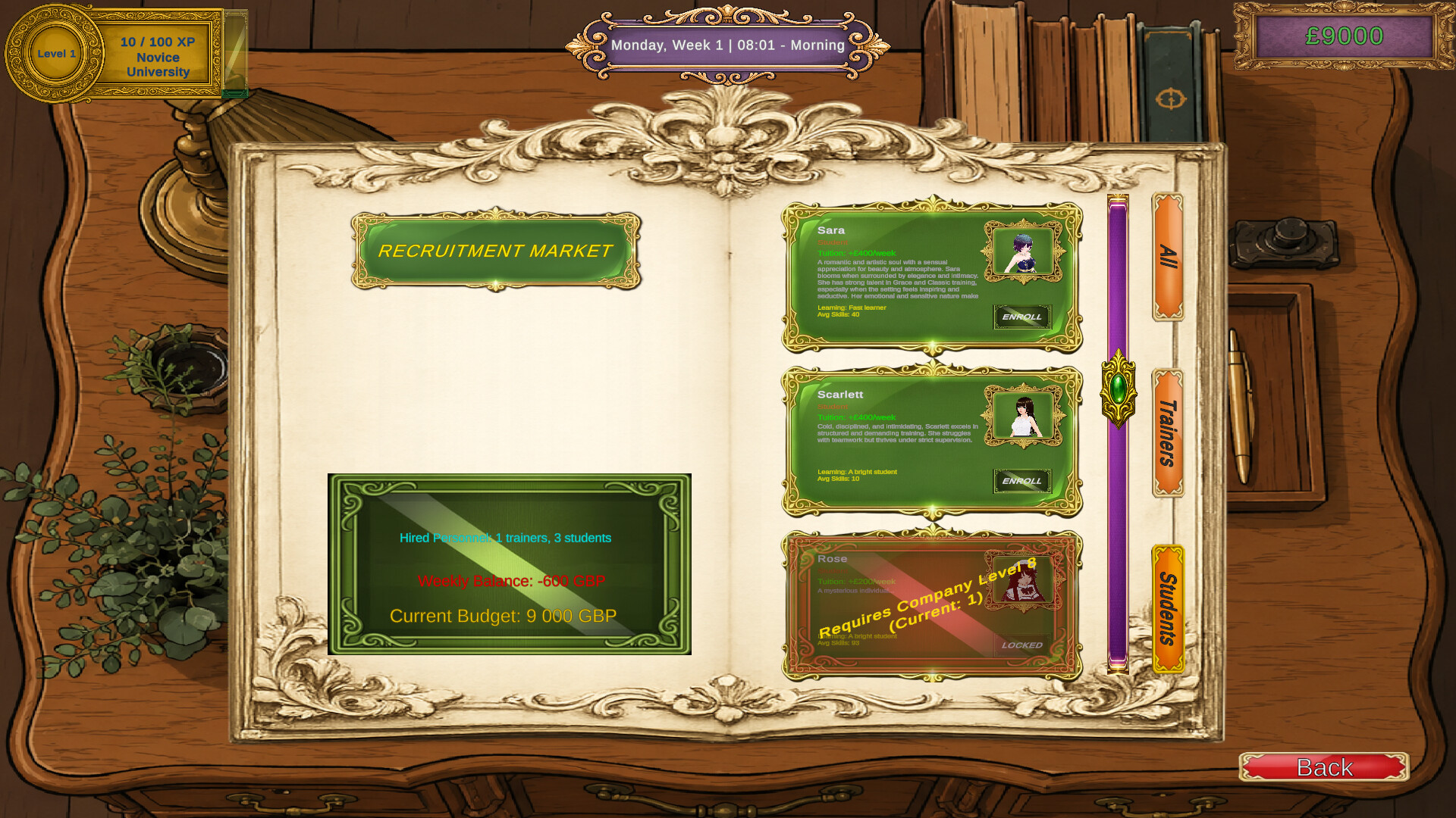 Mansion University screenshot 2