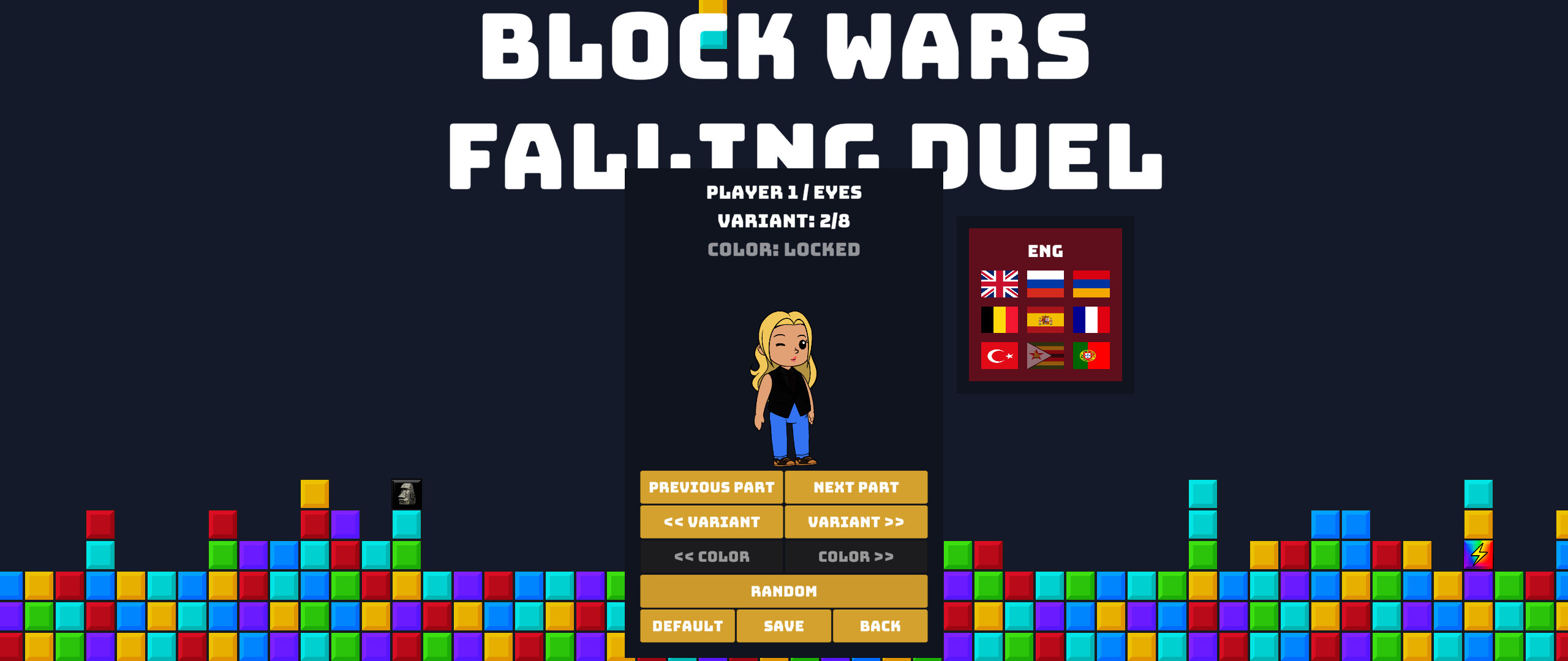 Block Wars: Falling Duel screenshot 8