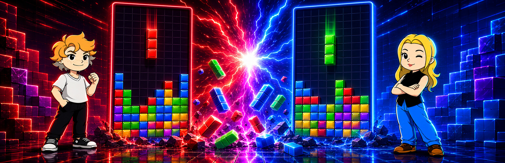 Block Wars: Falling Duel