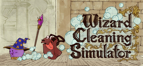 Wizard Cleaning Simulator — Steam header