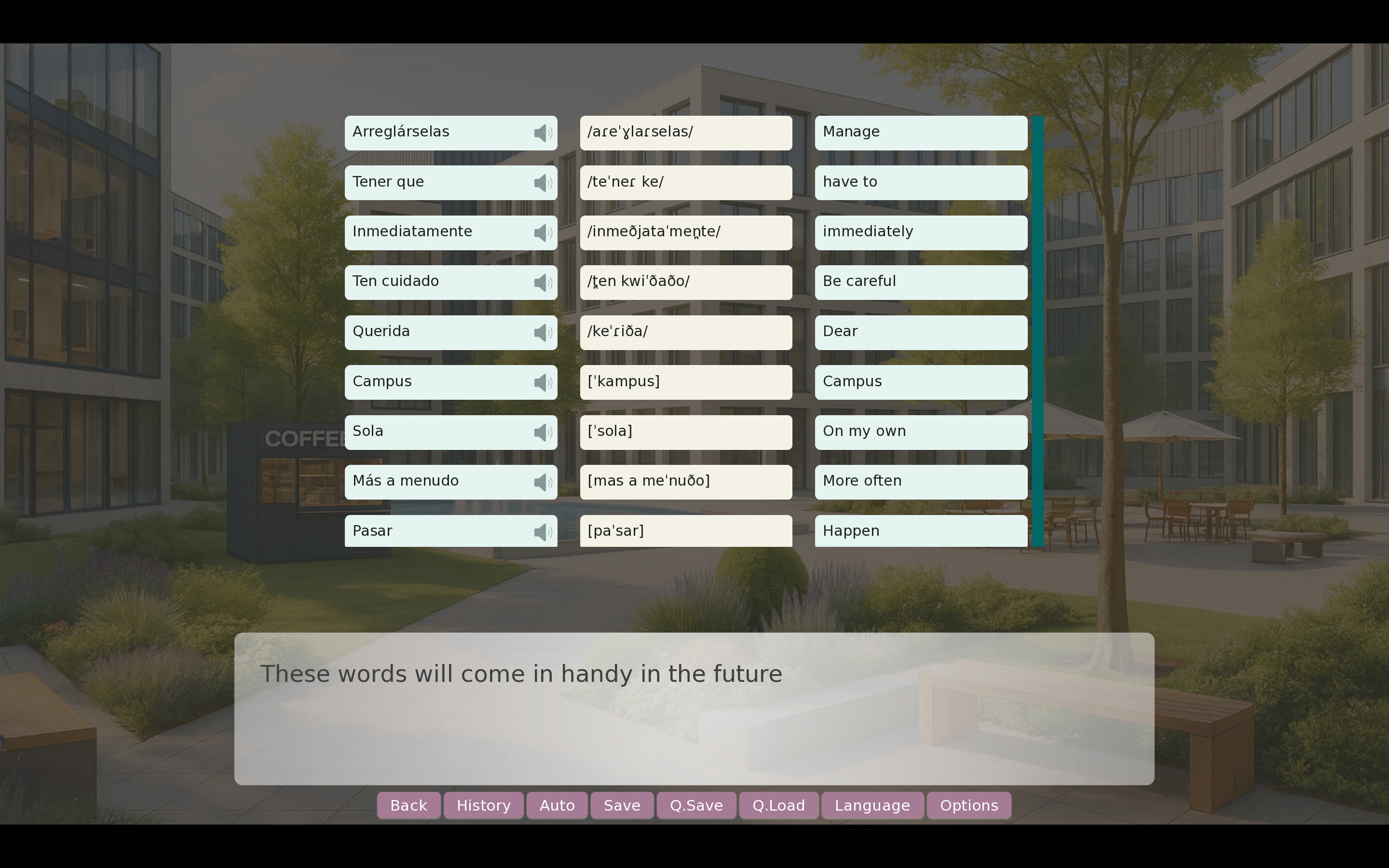 Interactive Language-Learning Novel: Interview with Emma screenshot 2