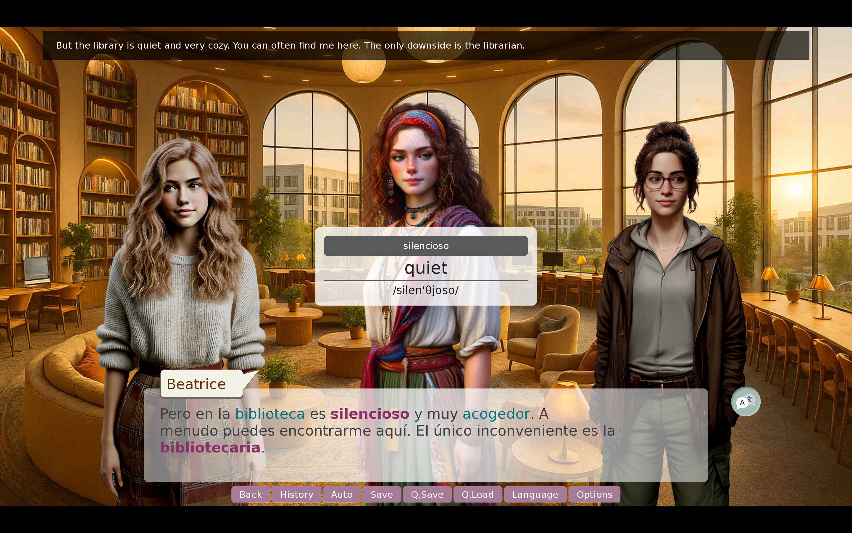 Interactive Language-Learning Novel: Interview with Emma screenshot 4