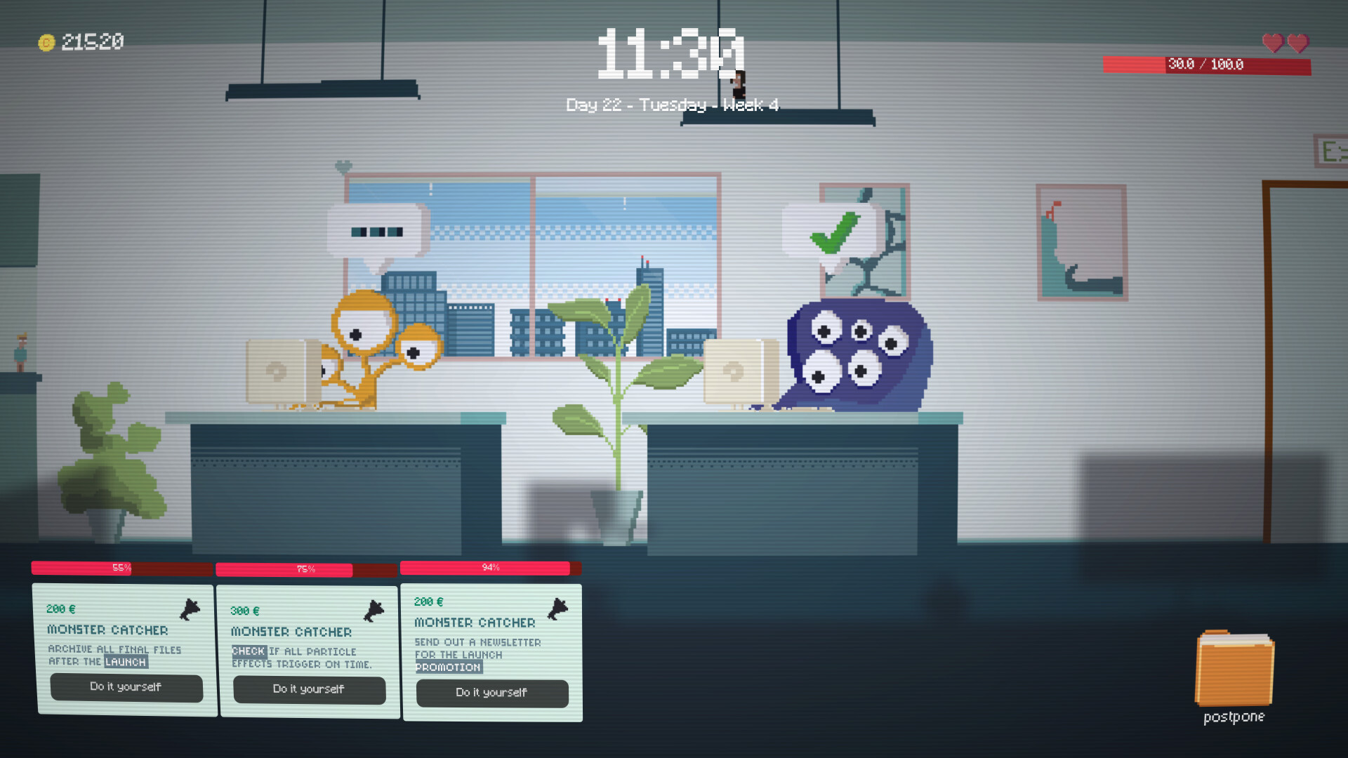 Postponed screenshot 2